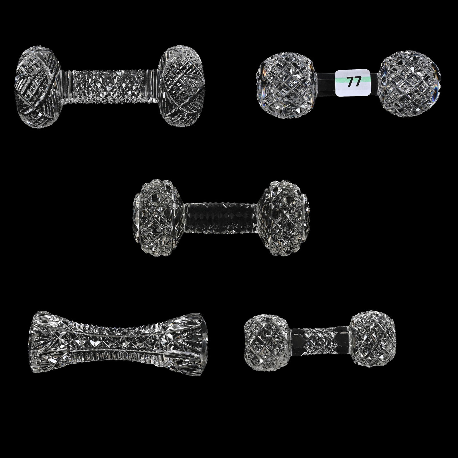 (5) Knife Rests, American Brilliant Cut Glass (1 of 2)