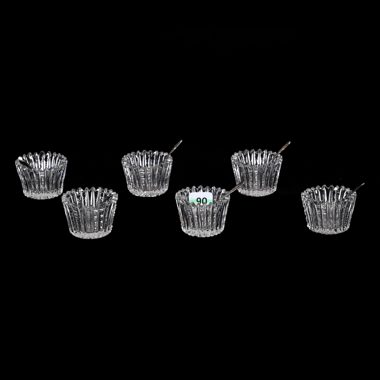 (6) Salt Dips, American Brilliant Cut Glass (1 of 6)