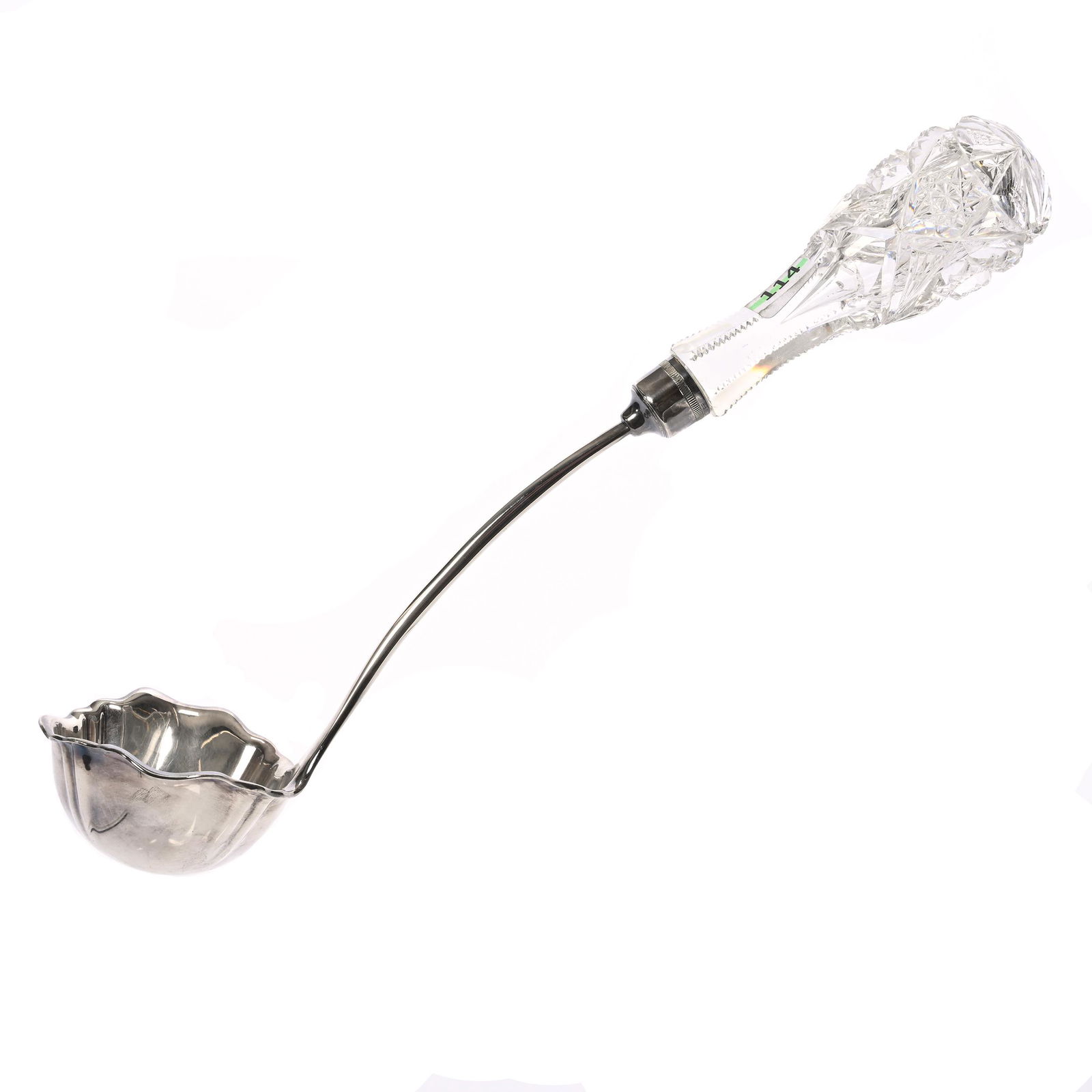 Punch Ladle, American Brilliant Cut Glass, Signed Libbey Colonna Pattern (1 of 4)