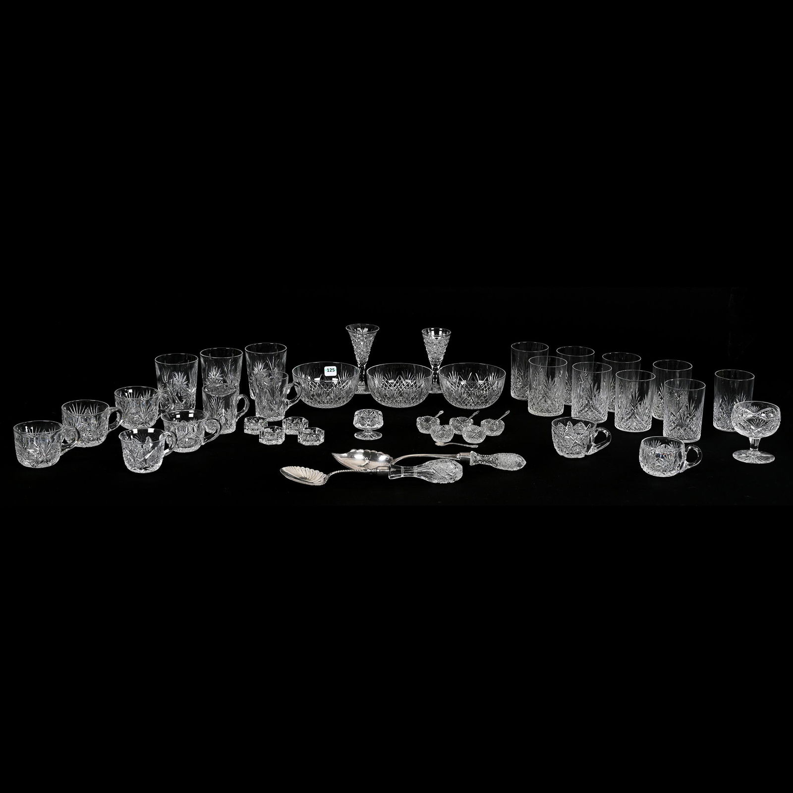 Large Assortment Of Various American Brilliant Cut Glass Items (1 of 12)