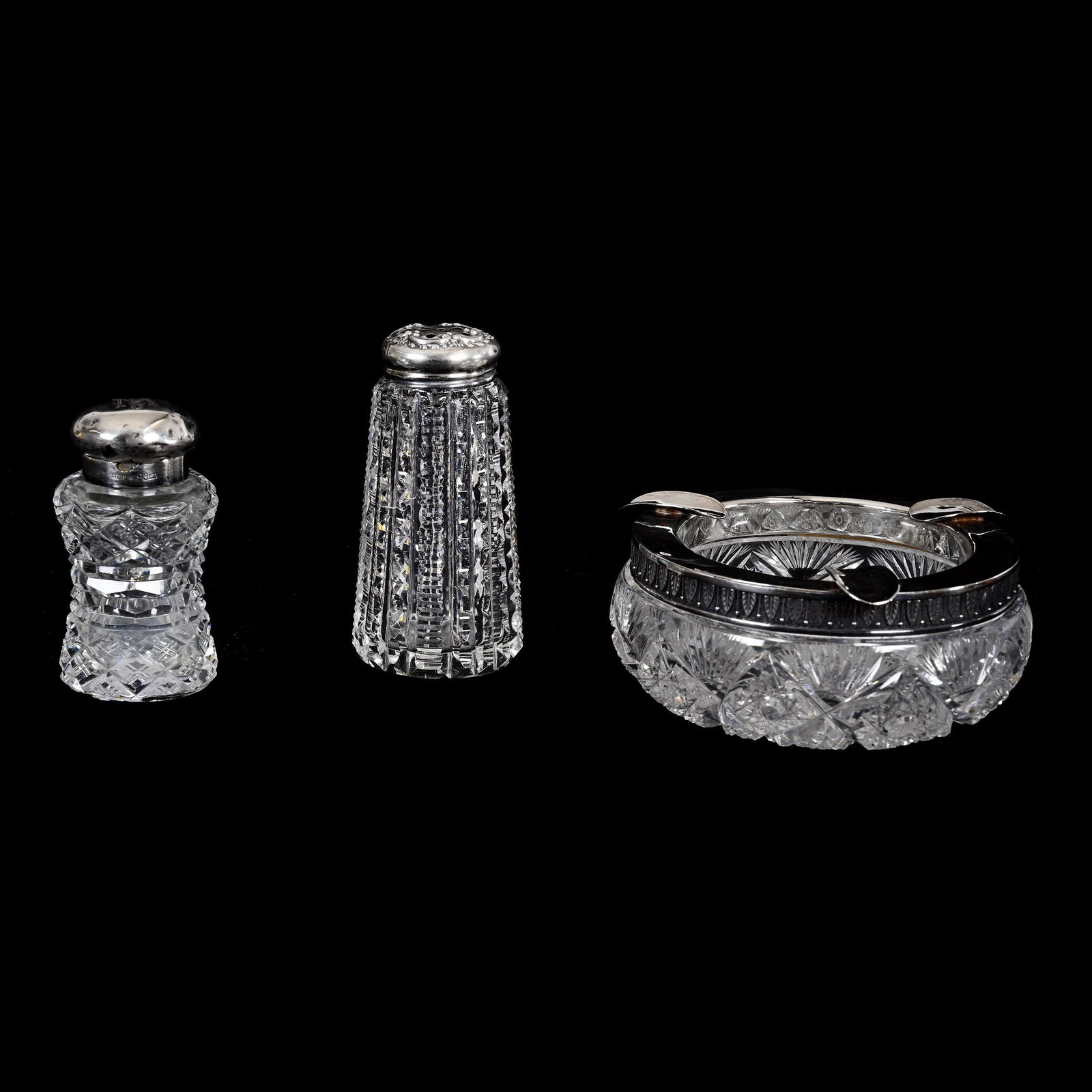 (3) American Brilliant Cut Glass Items (1 of 4)