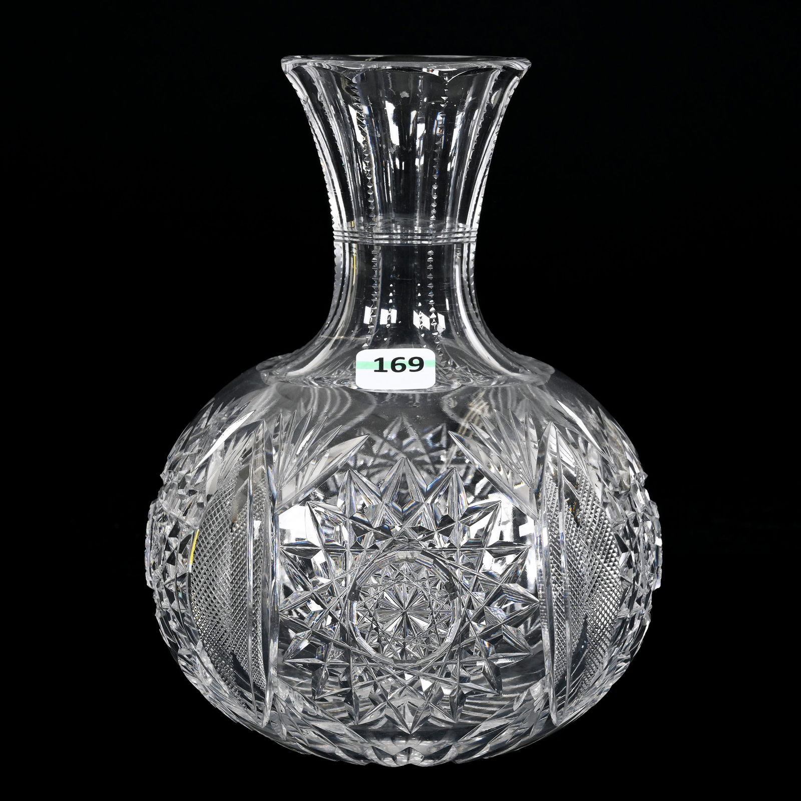 Bowl, Derby Hat Shape, American Brilliant Cut Glass, Signed Hawkes (1 of 3)