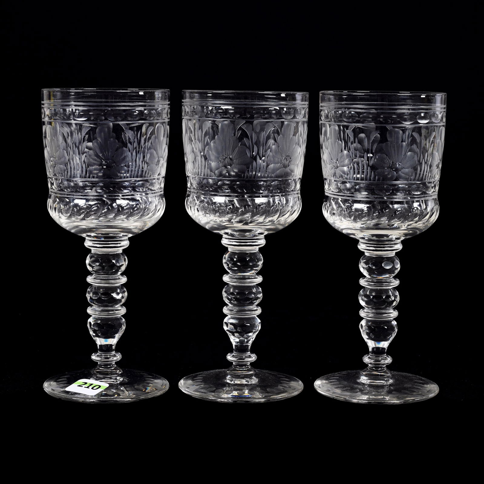 (3) Goblets, Bryce, Pattern 625-2, BPCG (1 of 3)