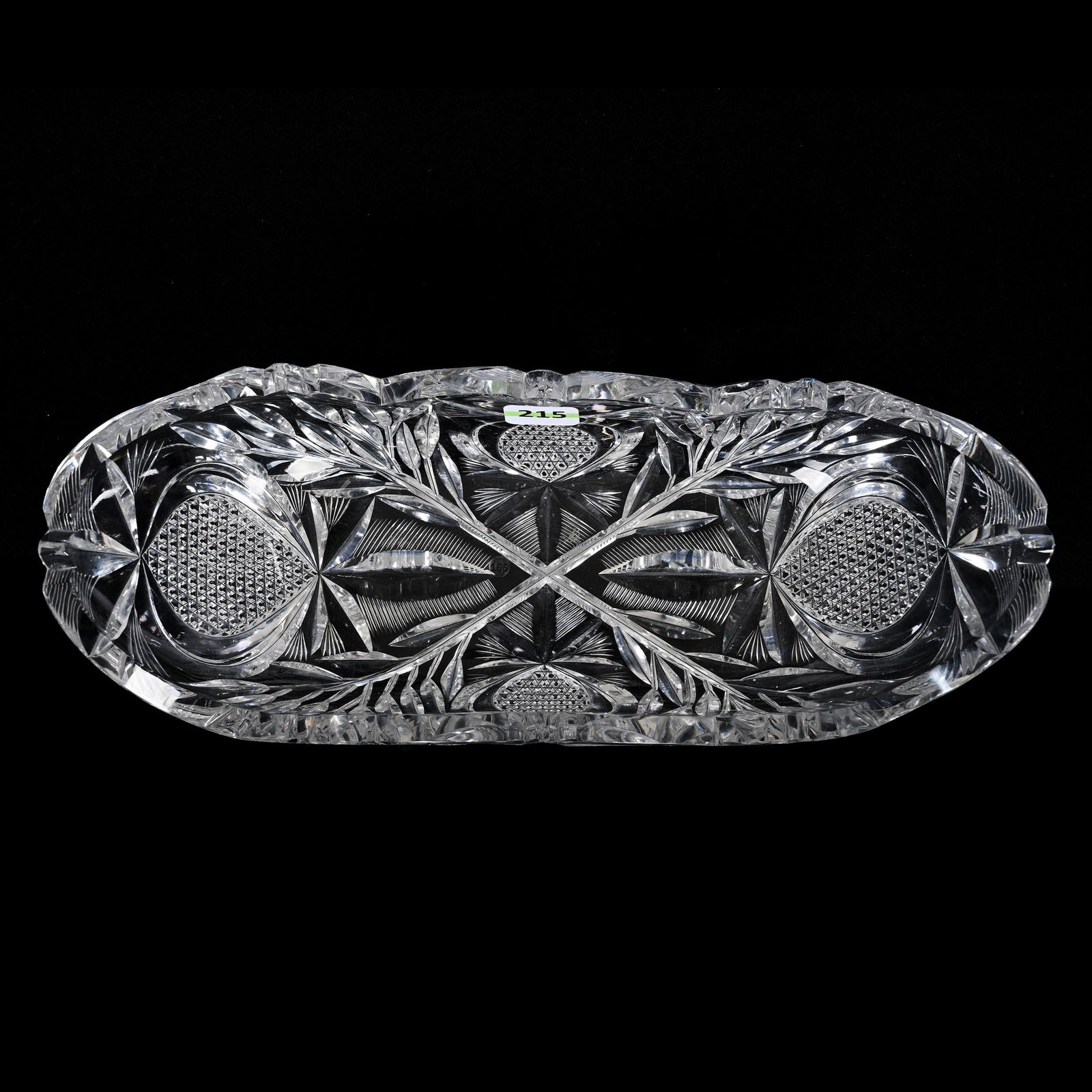 Gondola Celery Tray, American Brilliant Cut Glass, Signed Libbey (1 of 3)