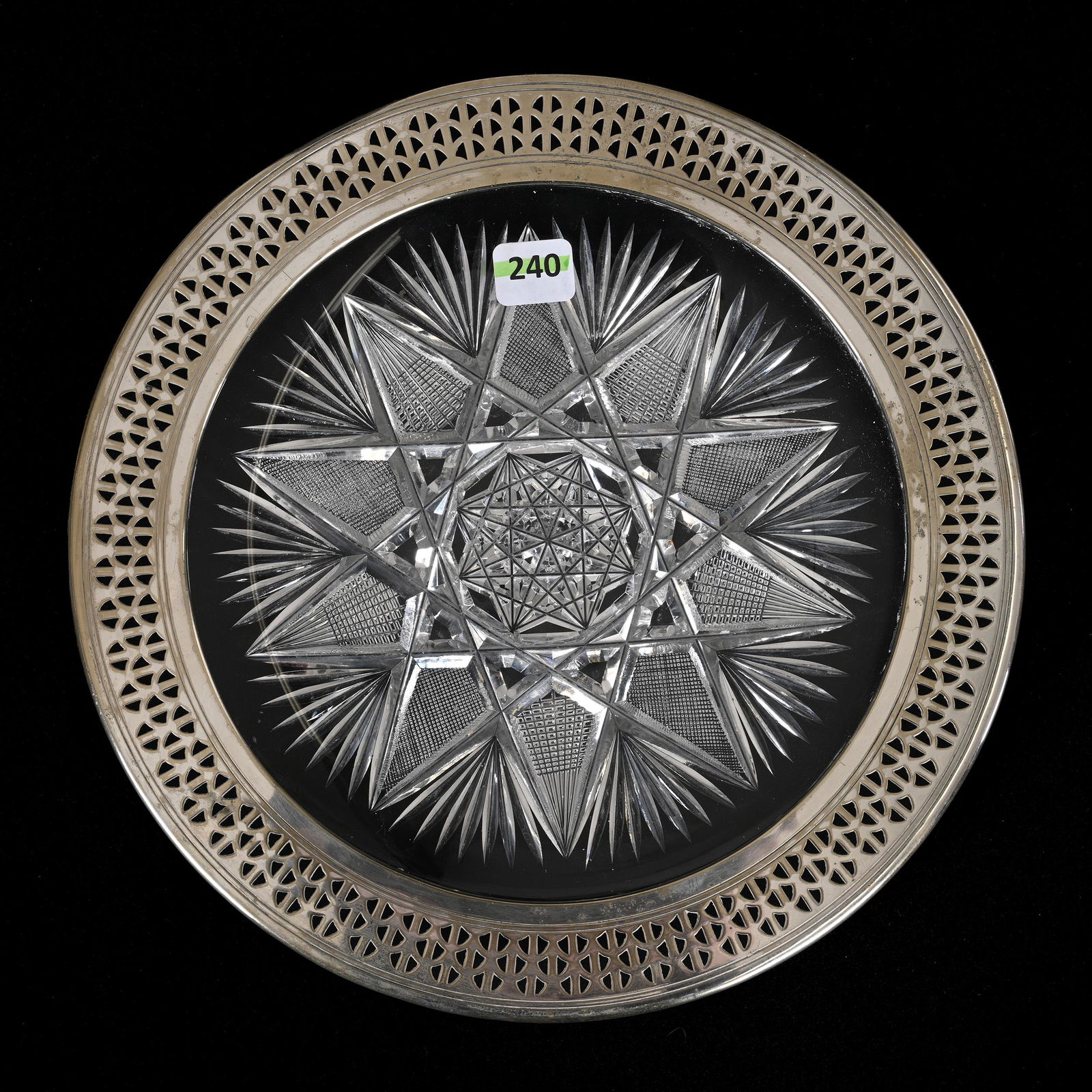 Plate, American Brilliant Cut Glass (1 of 3)