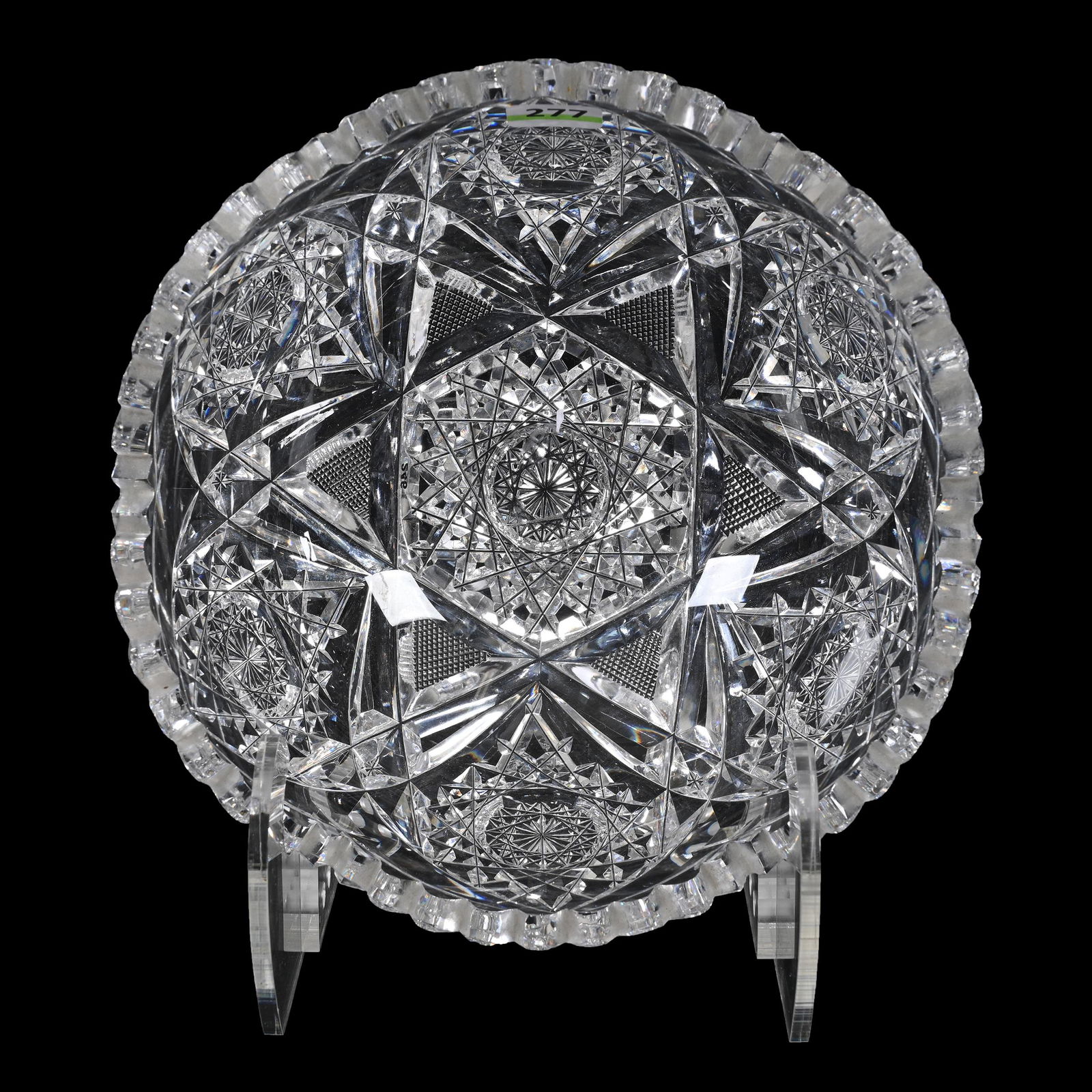 Bowl, American Brilliant Cut Glass, Signed Egginton Creswick Pattern (1 of 3)