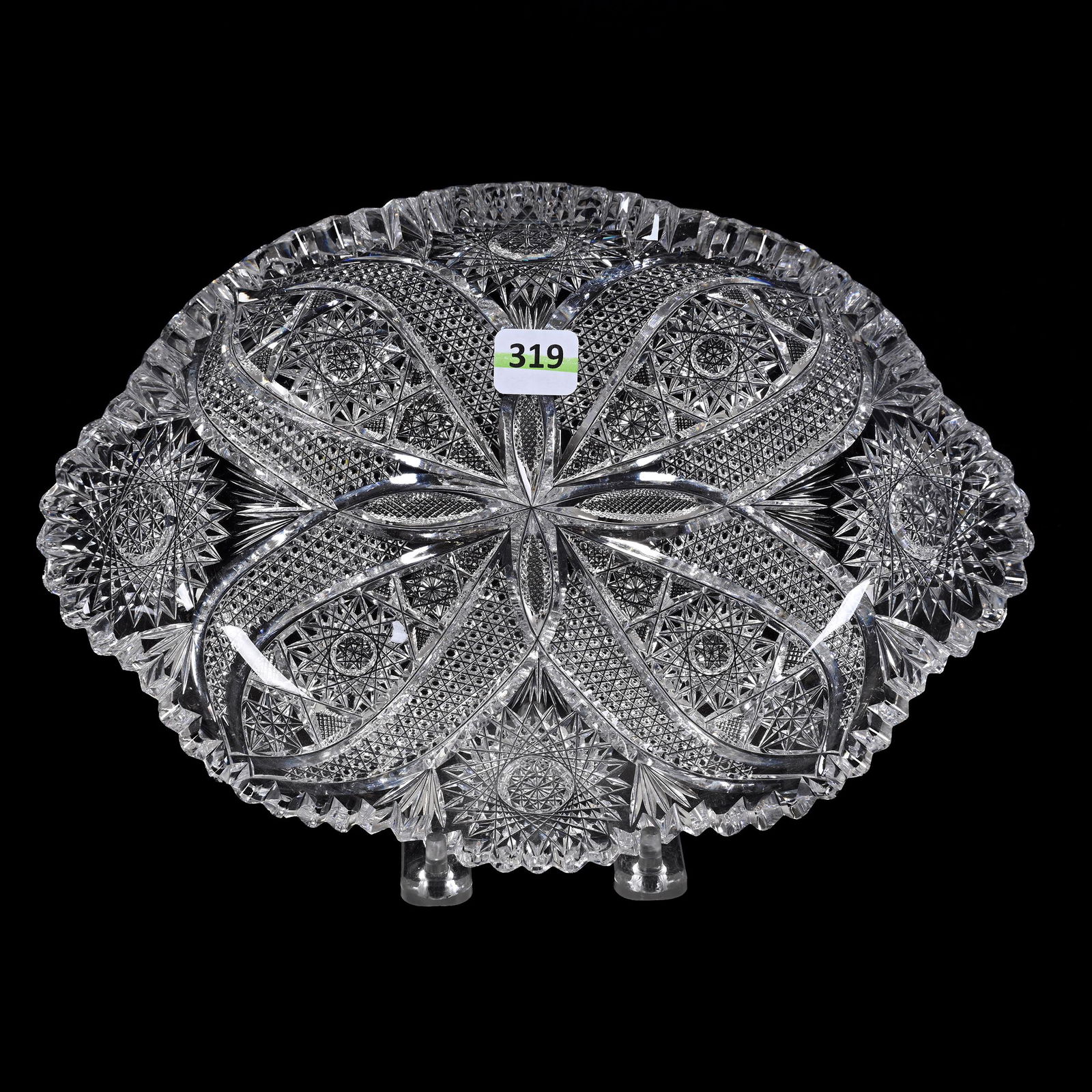 Oval Tray, American Brilliant Cut Glass (1 of 2)