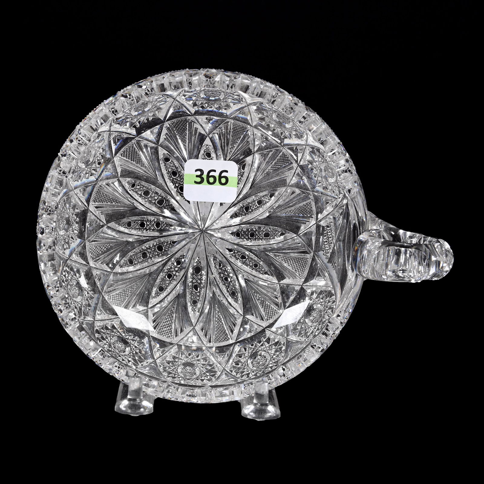 Handled Nappy, American Brilliant Cut Glass (1 of 2)