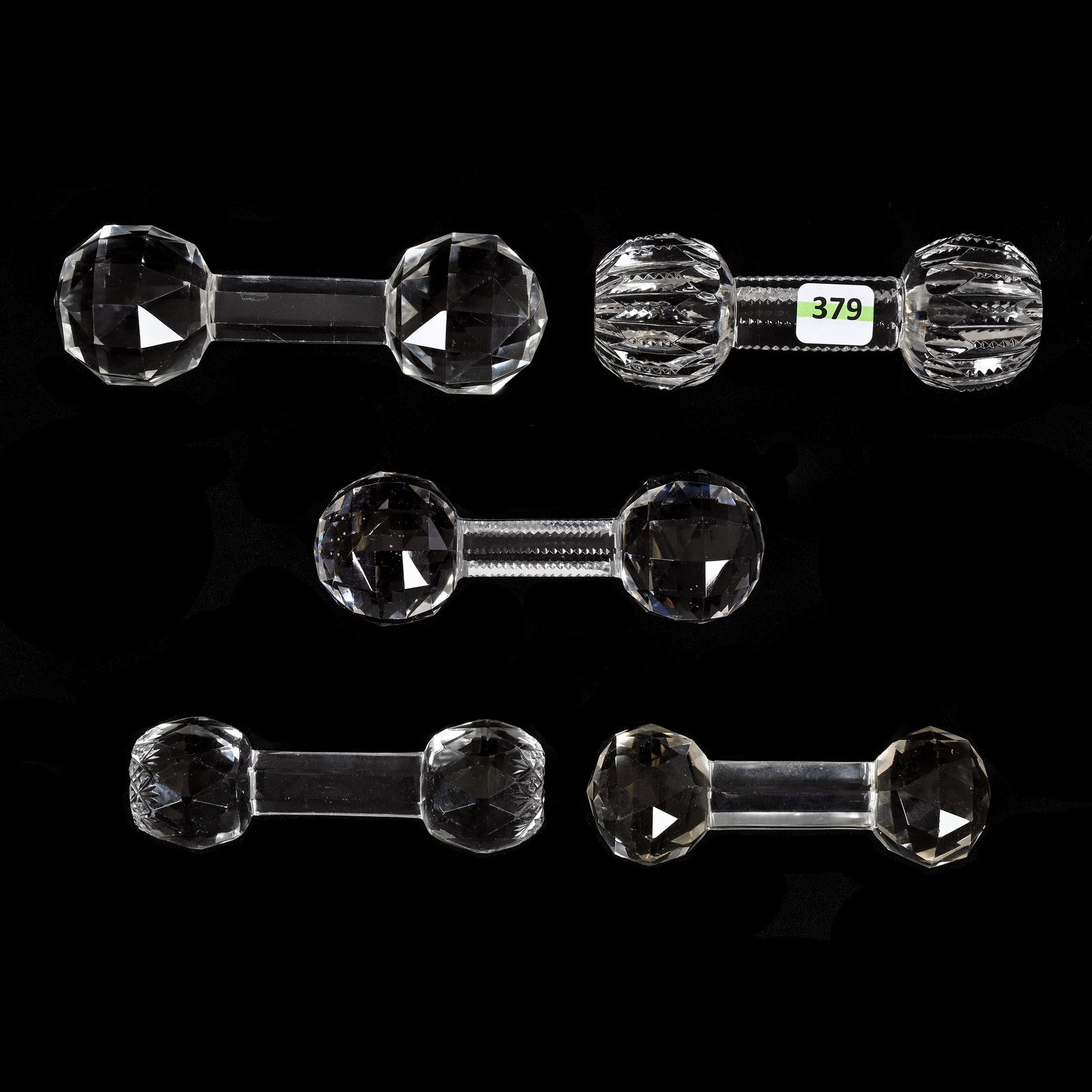 (5) Knife Rests, American Brilliant Cut Glass (1 of 2)