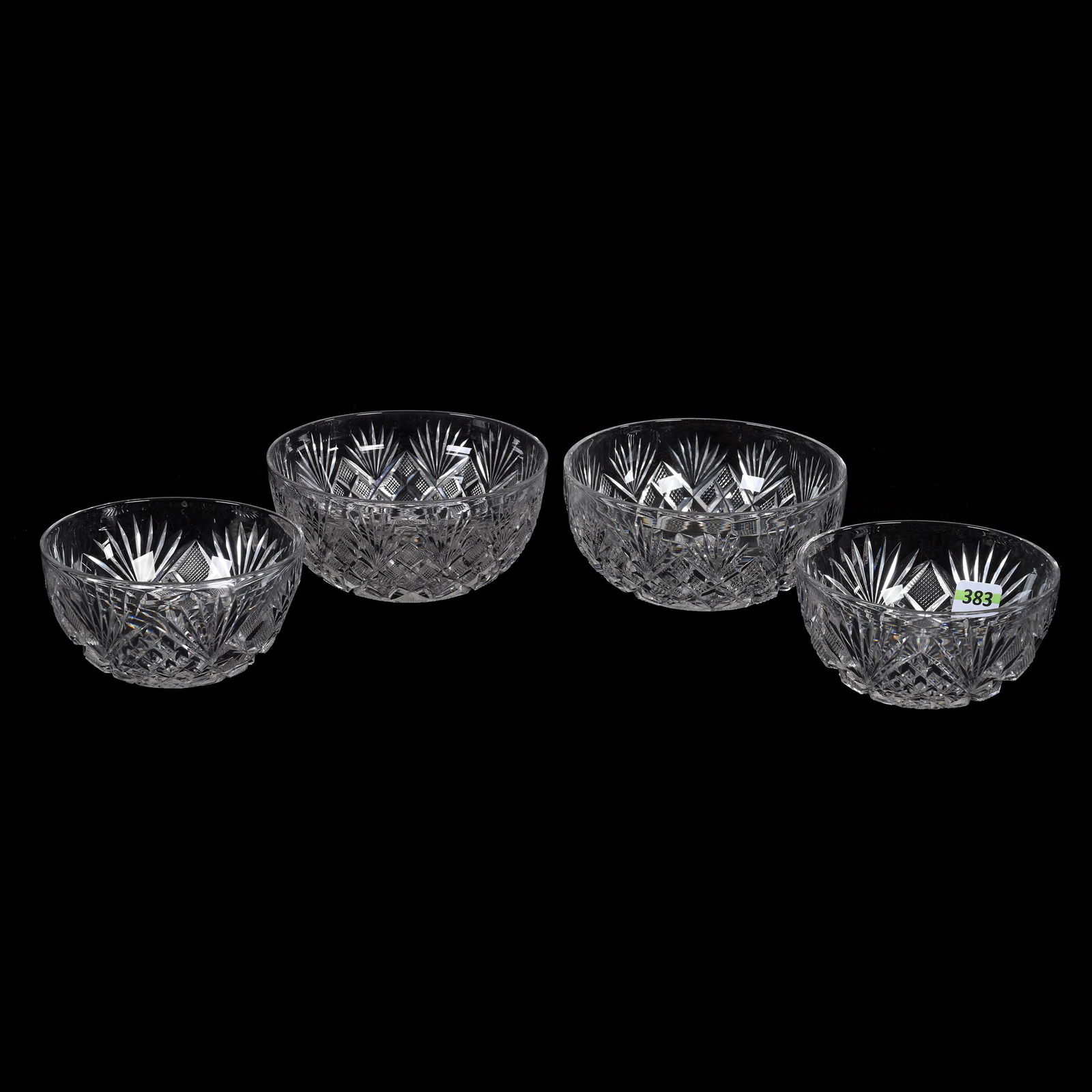 (2) Pair Finger Bowls, American Brilliant Cut Glass (1 of 3)