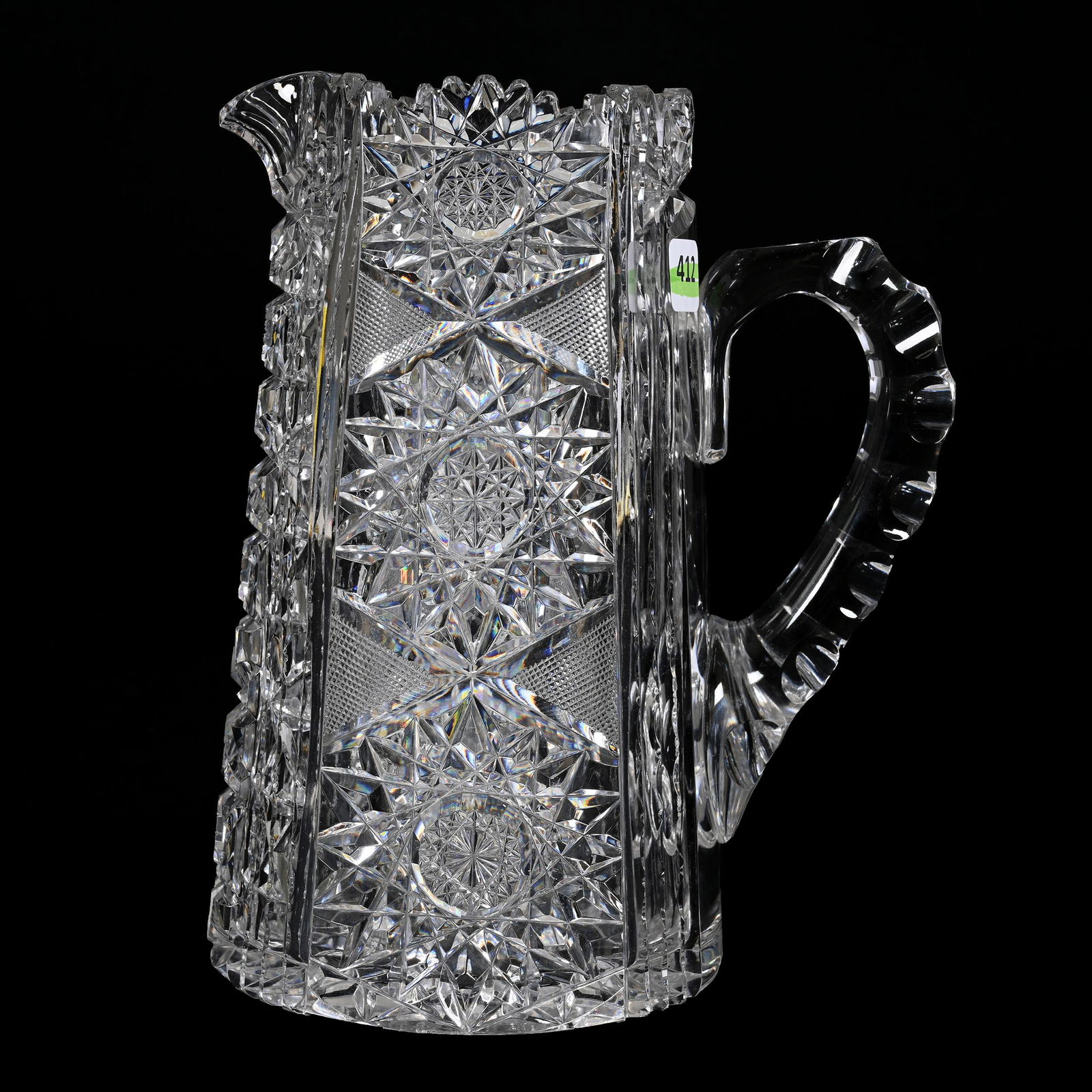 Water Pitcher, American Brilliant Cut Glass (1 of 4)