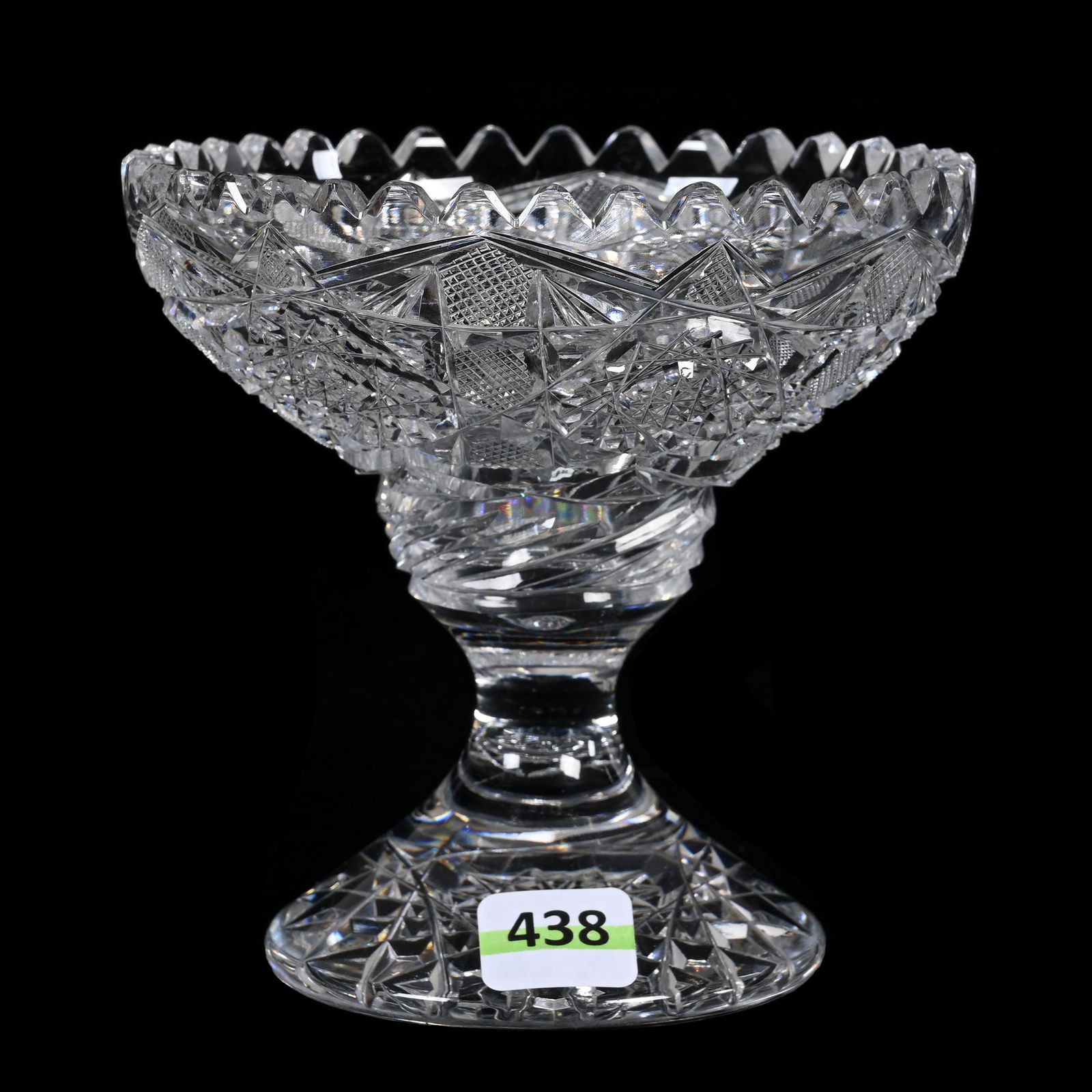 Compote, American Brilliant Cut Glass, Pattern #33 By Elmira (1 of 3)