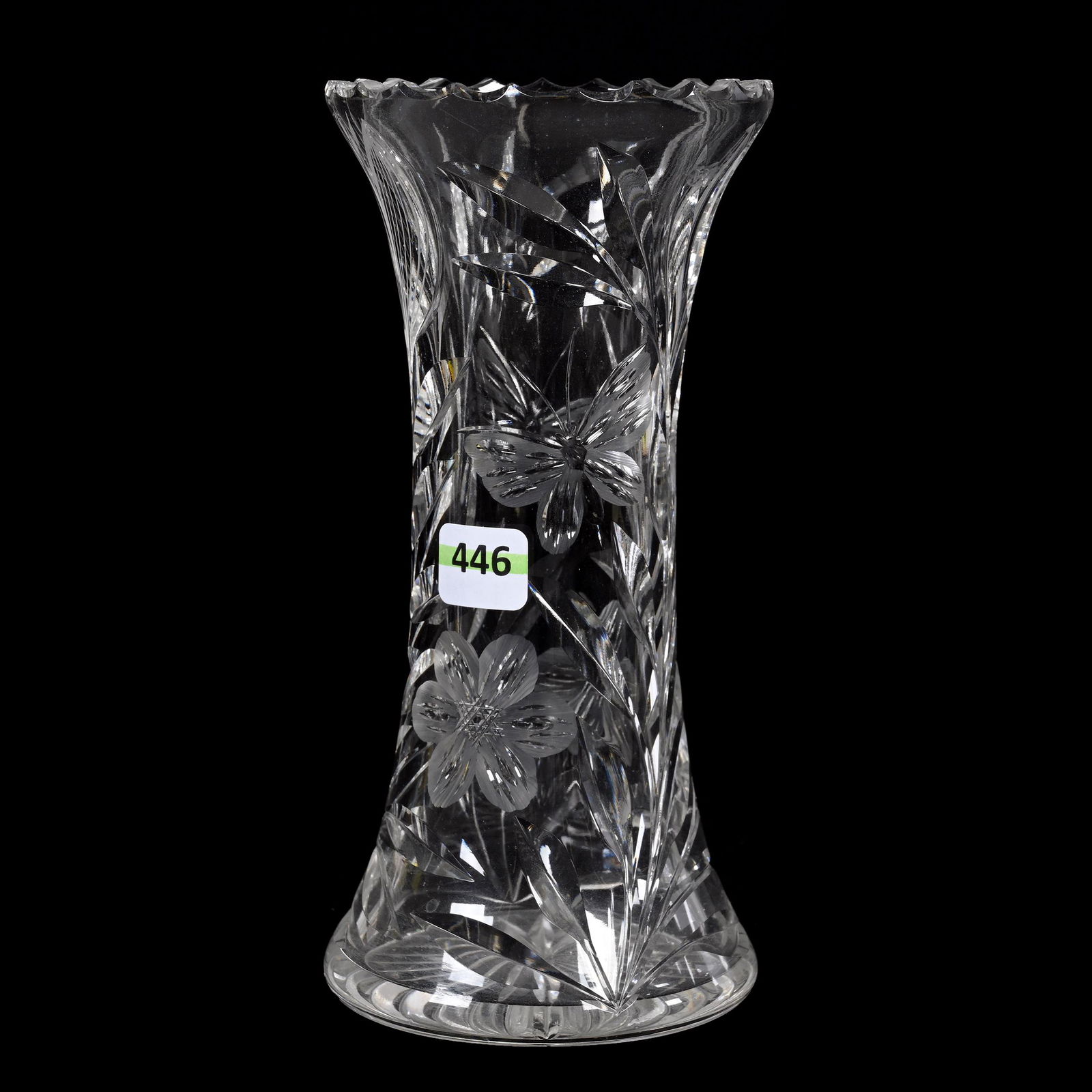 Vase, American Brilliant Cut Glass, Murillo Pattern By Pairpoint (1 of 3)