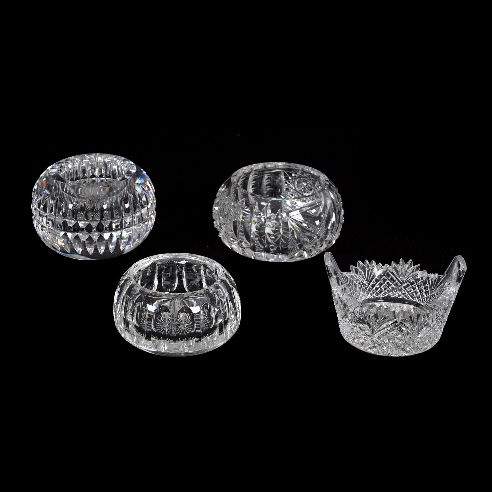 (4) Salt Dips, American Brilliant Cut Glass (1 of 5)