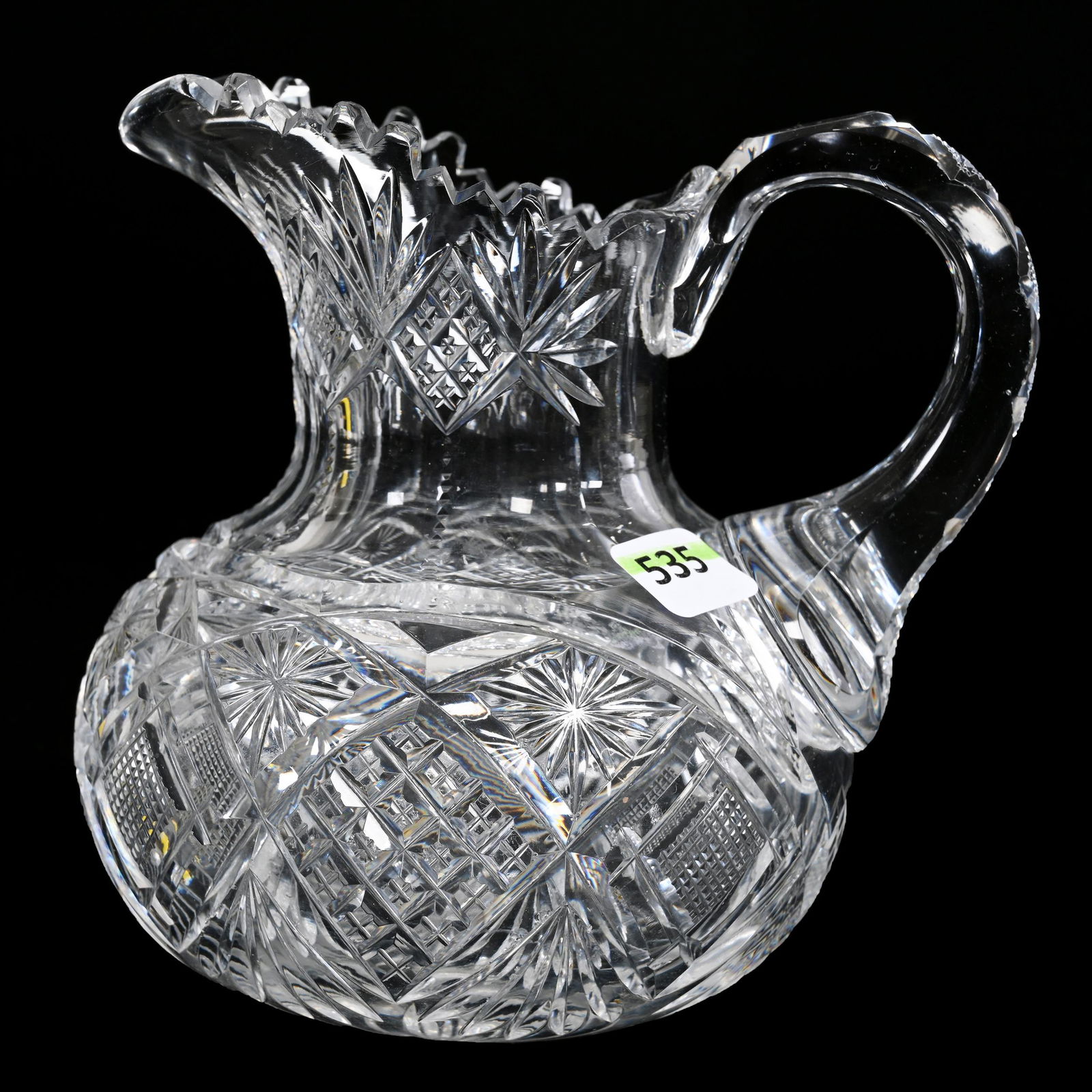 Milk Pitcher, American Brilliant Cut Glass (1 of 3)