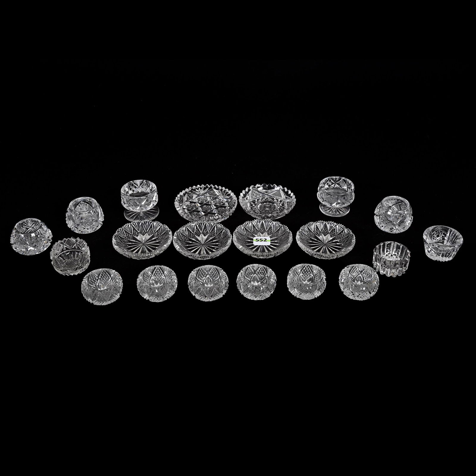 (20) Assorted American Brilliant Cut Glass Items (1 of 3)