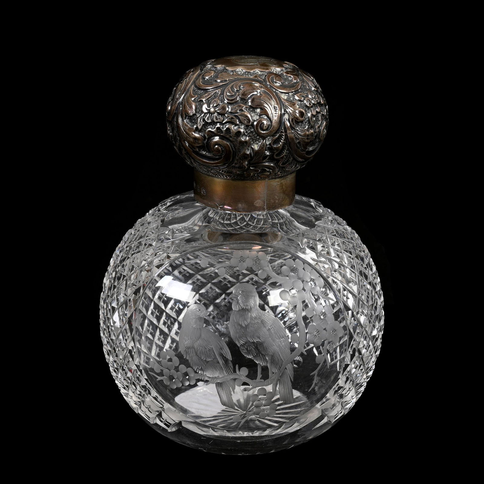 Cologne Bottle, Brilliant Period Cut Glass (1 of 5)
