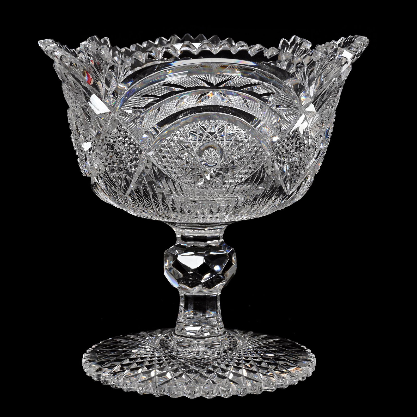 Compote, American Brilliant Cut Glass