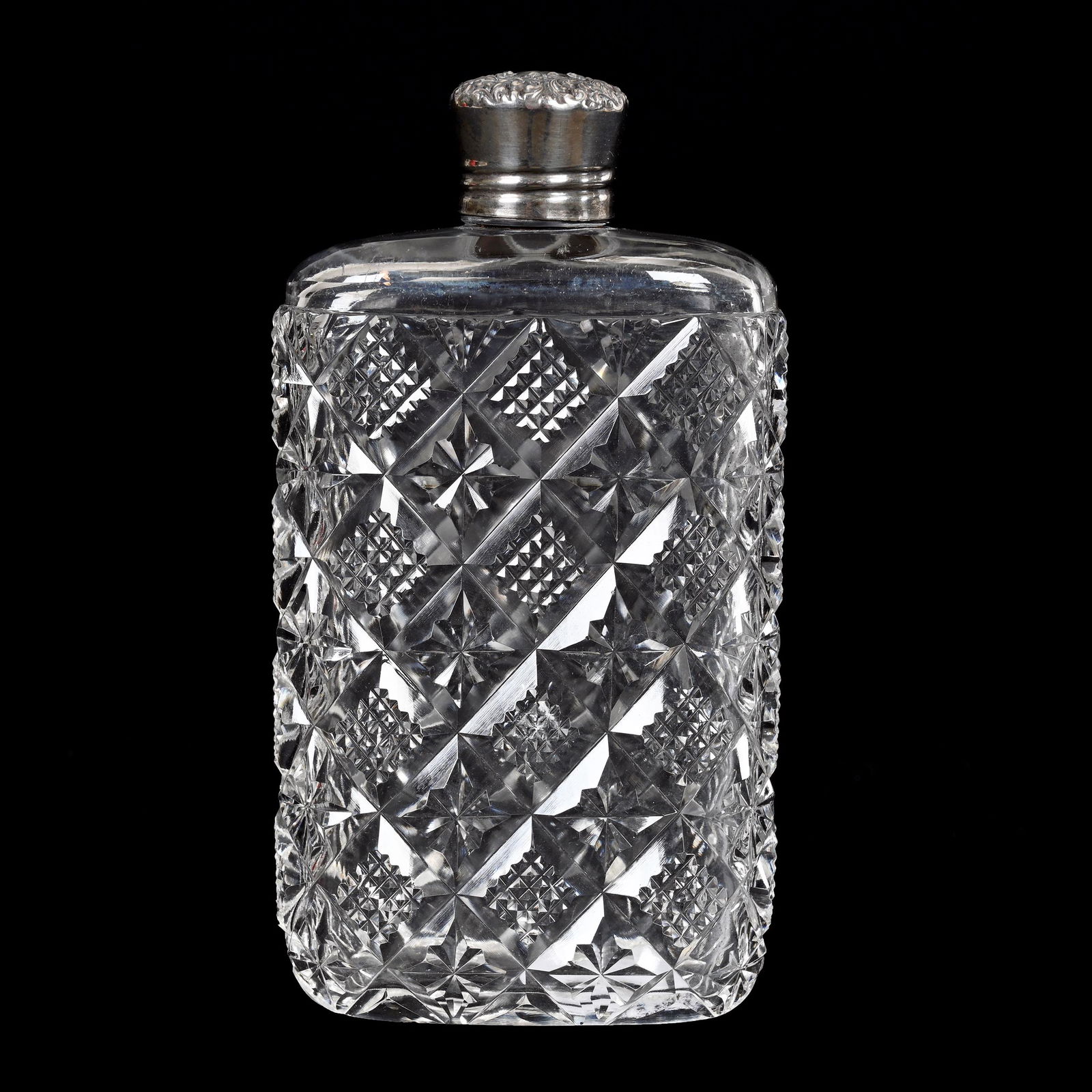 Flask, American Brilliant Cut Glass (1 of 5)