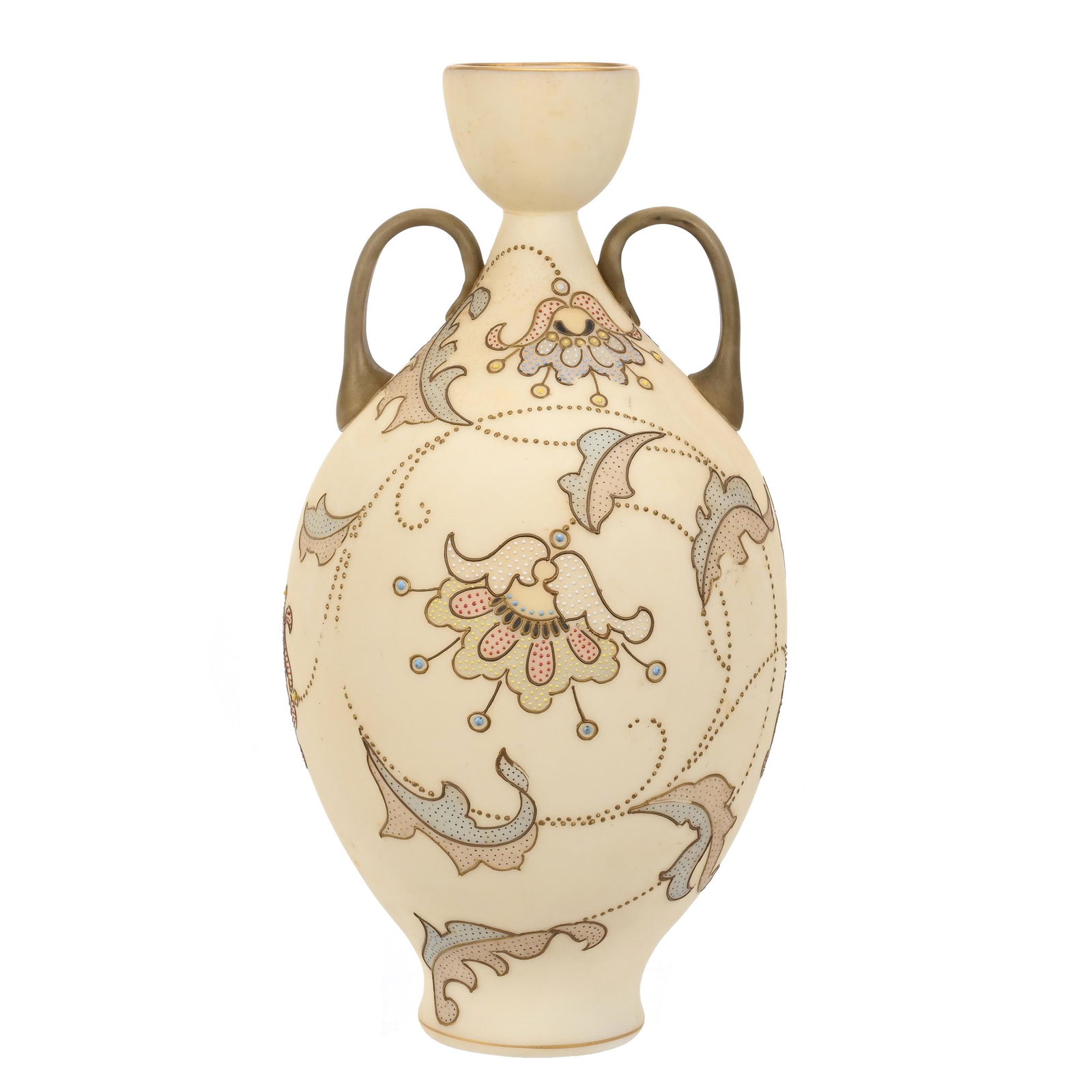 Vase, Two Handles, Unmarked Mt. Washington (1 of 5)