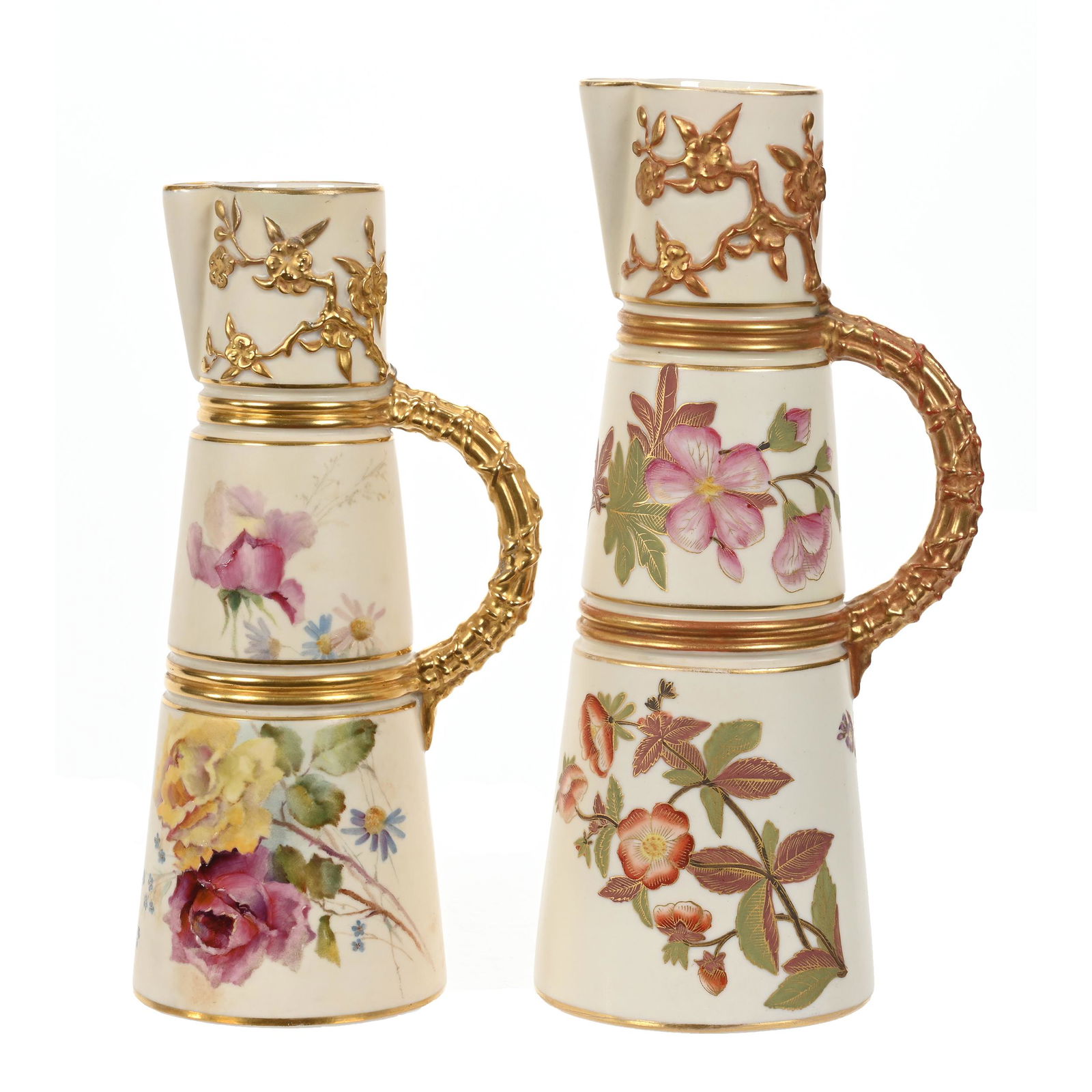 (2) Pitchers Marked Royal Worcester #1047 (1 of 3)