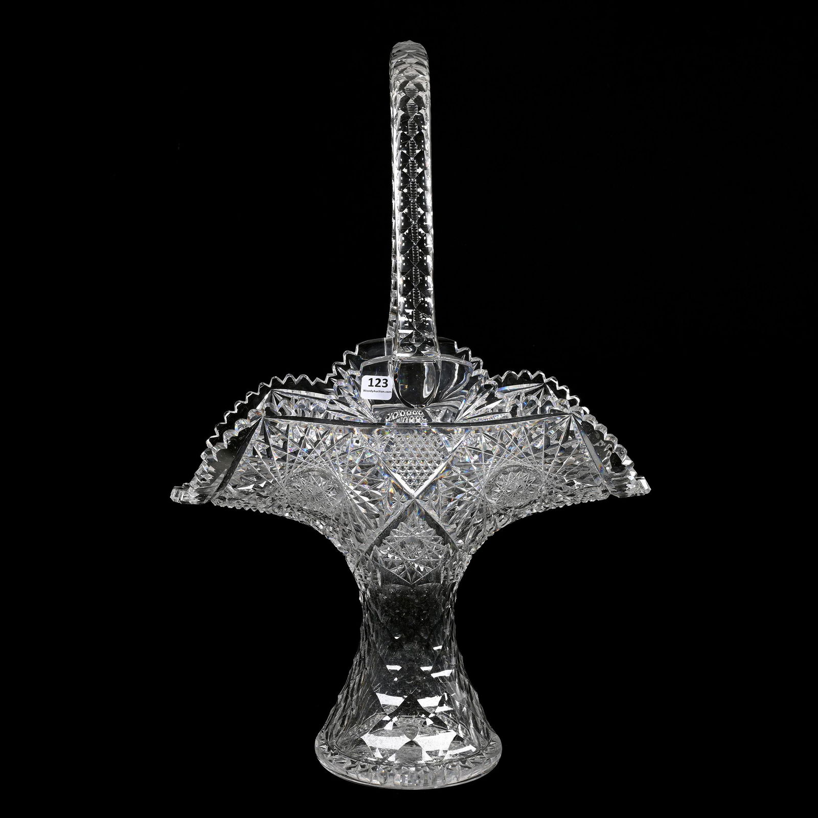 Easter Basket, American Brilliant Cut Glass (1 of 5)