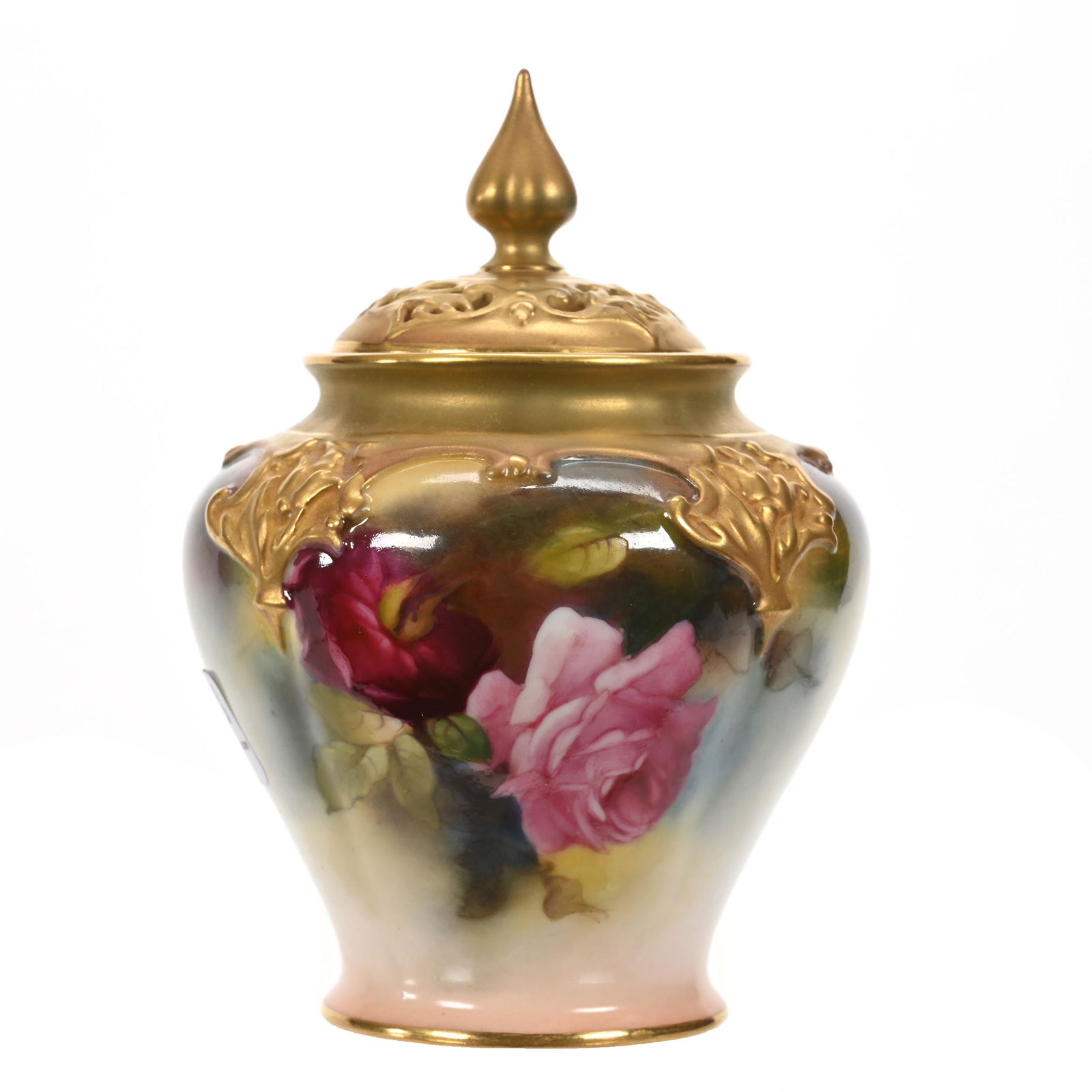 Covered Potpourri Jar Marked Royal Worcester #279 (1 of 3)