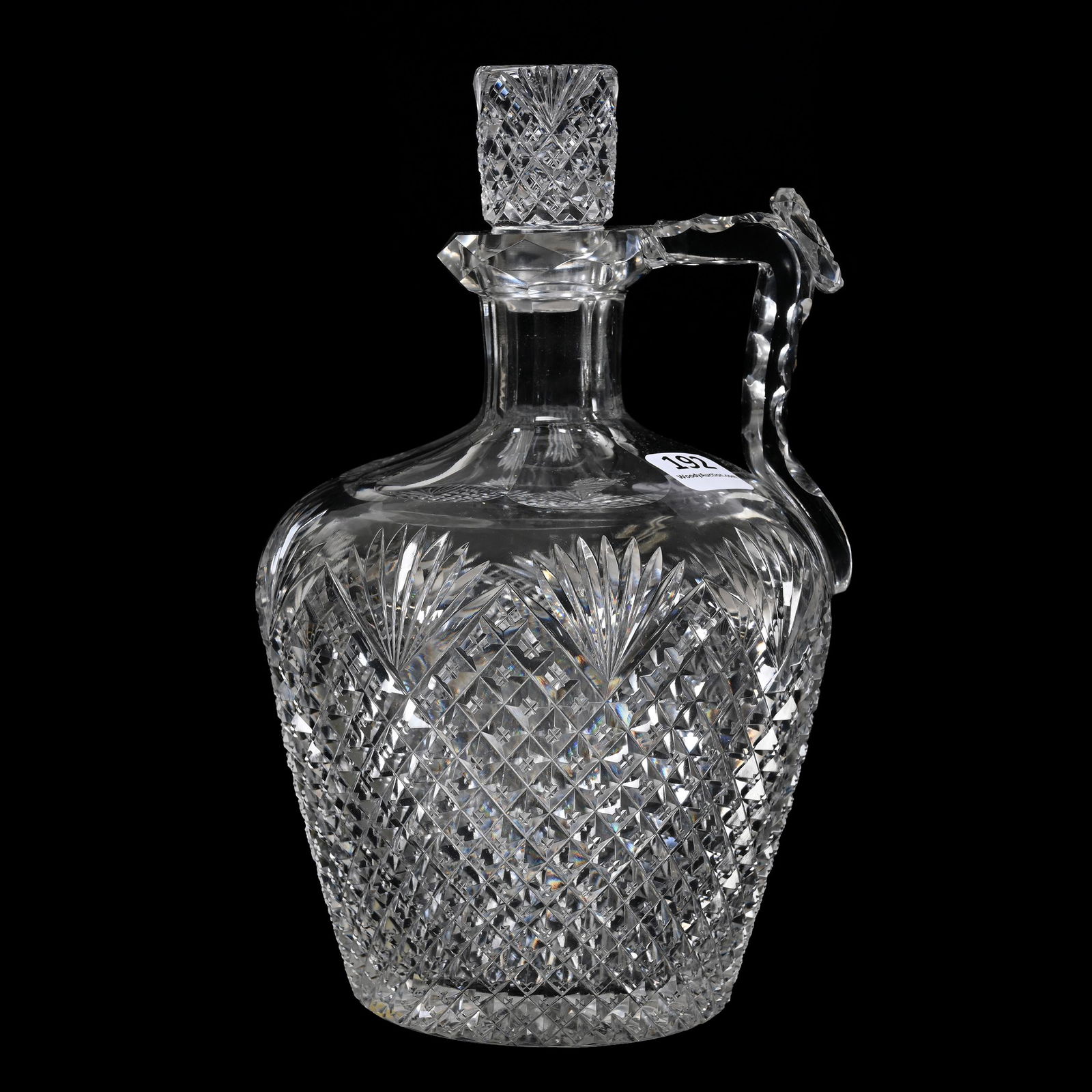 Whiskey Jug, American Brilliant Cut Glass (1 of 3)