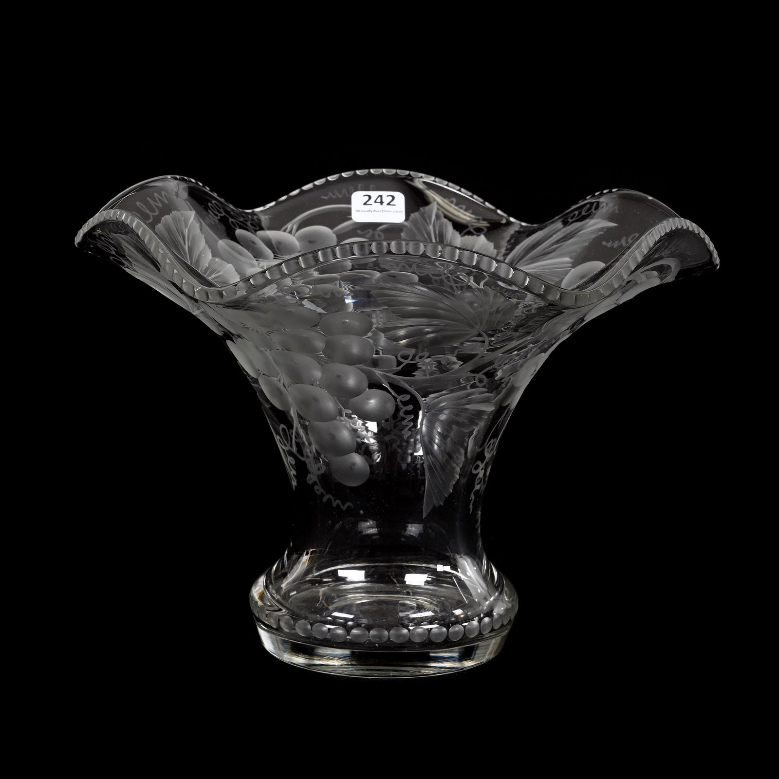 Sweet Pea Vase, ABCG, Signed Tuthill Vintage Pattern (1 of 3)