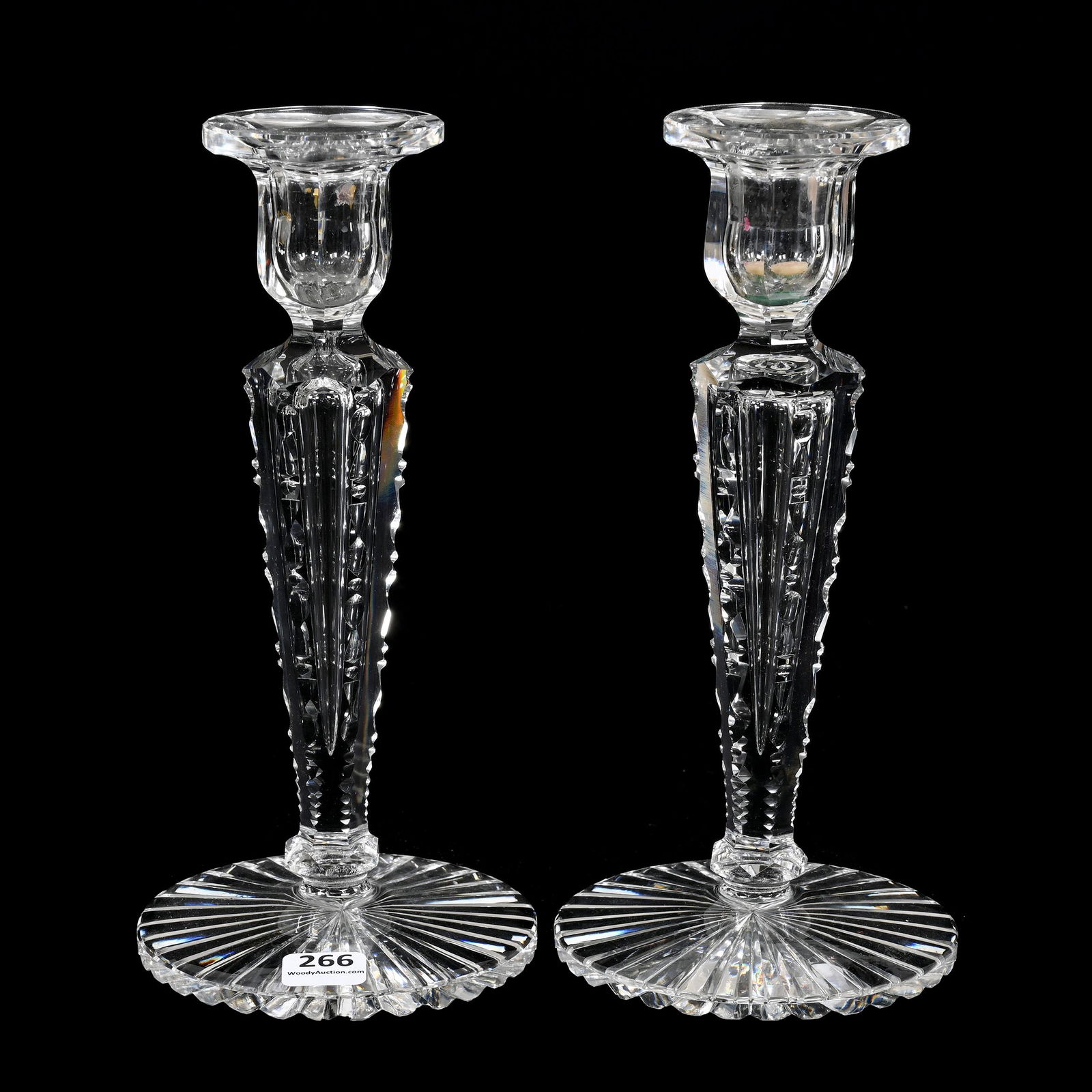 Pair Candlesticks, ABCG, Signed Hawkes (1 of 3)