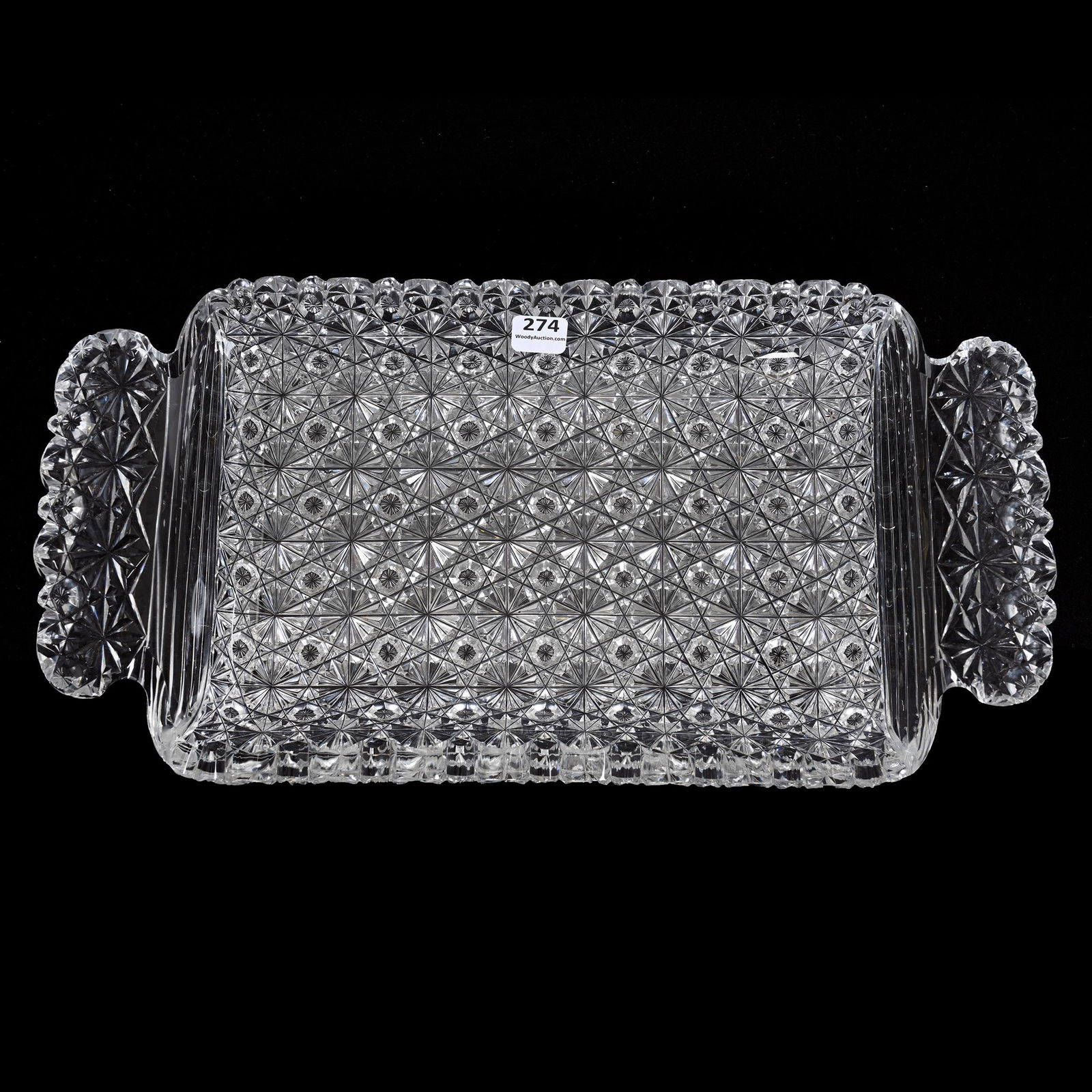 Ice Cream Tray, American Brilliant Cut Glass (1 of 2)