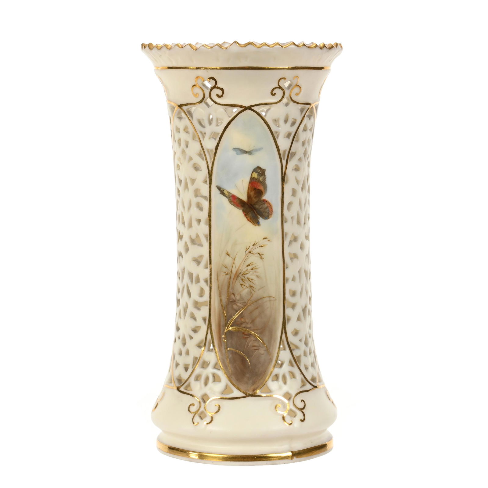 Vase Marked Royal China Works Worcester #436 (1 of 3)