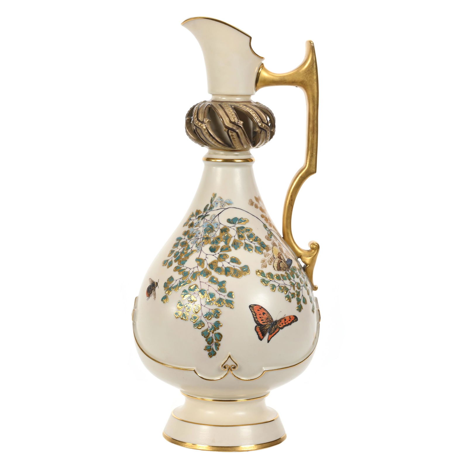 Pedestal Ewer Marked Royal Worcester (1 of 3)