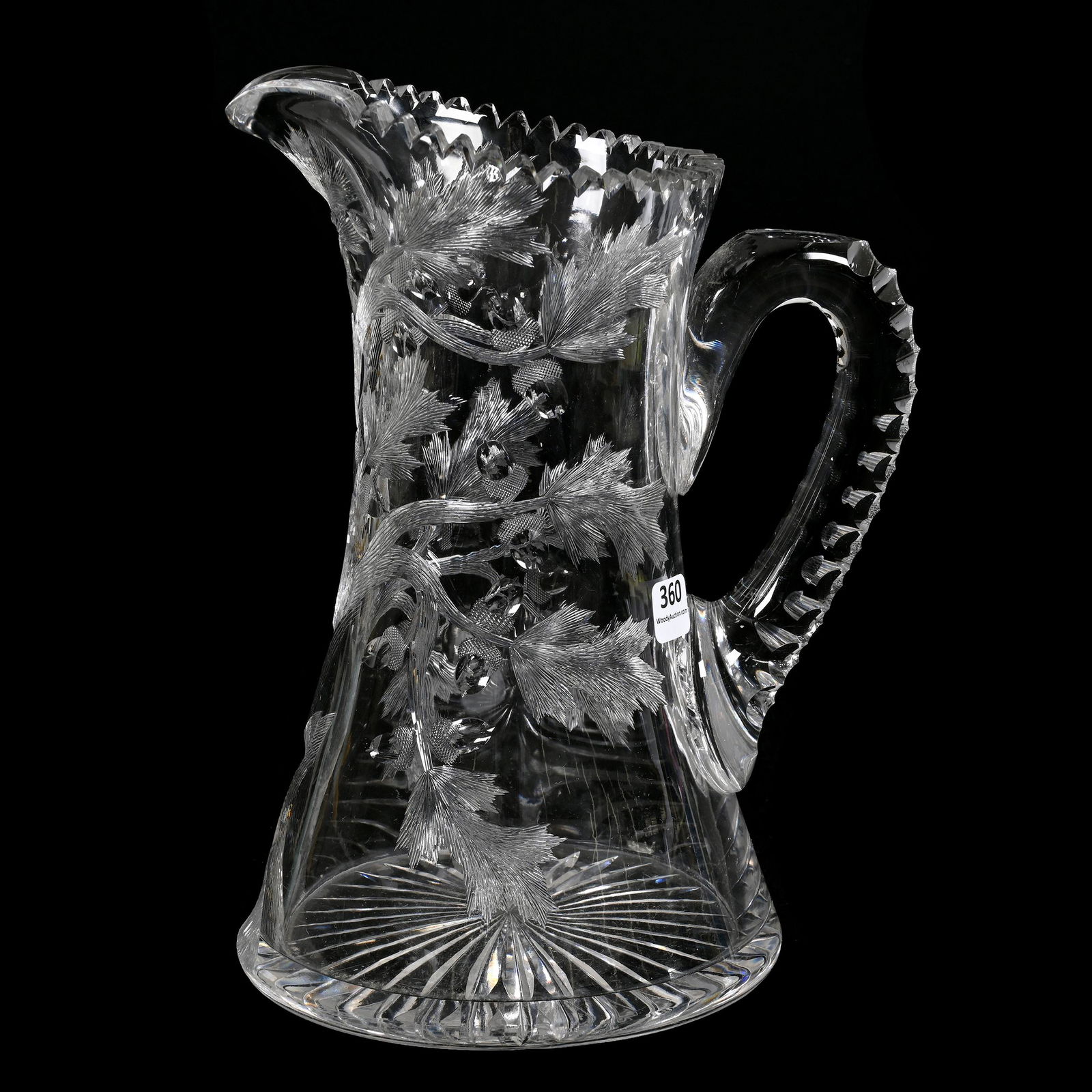 Water Pitcher, American Brilliant Cut Glass (1 of 6)