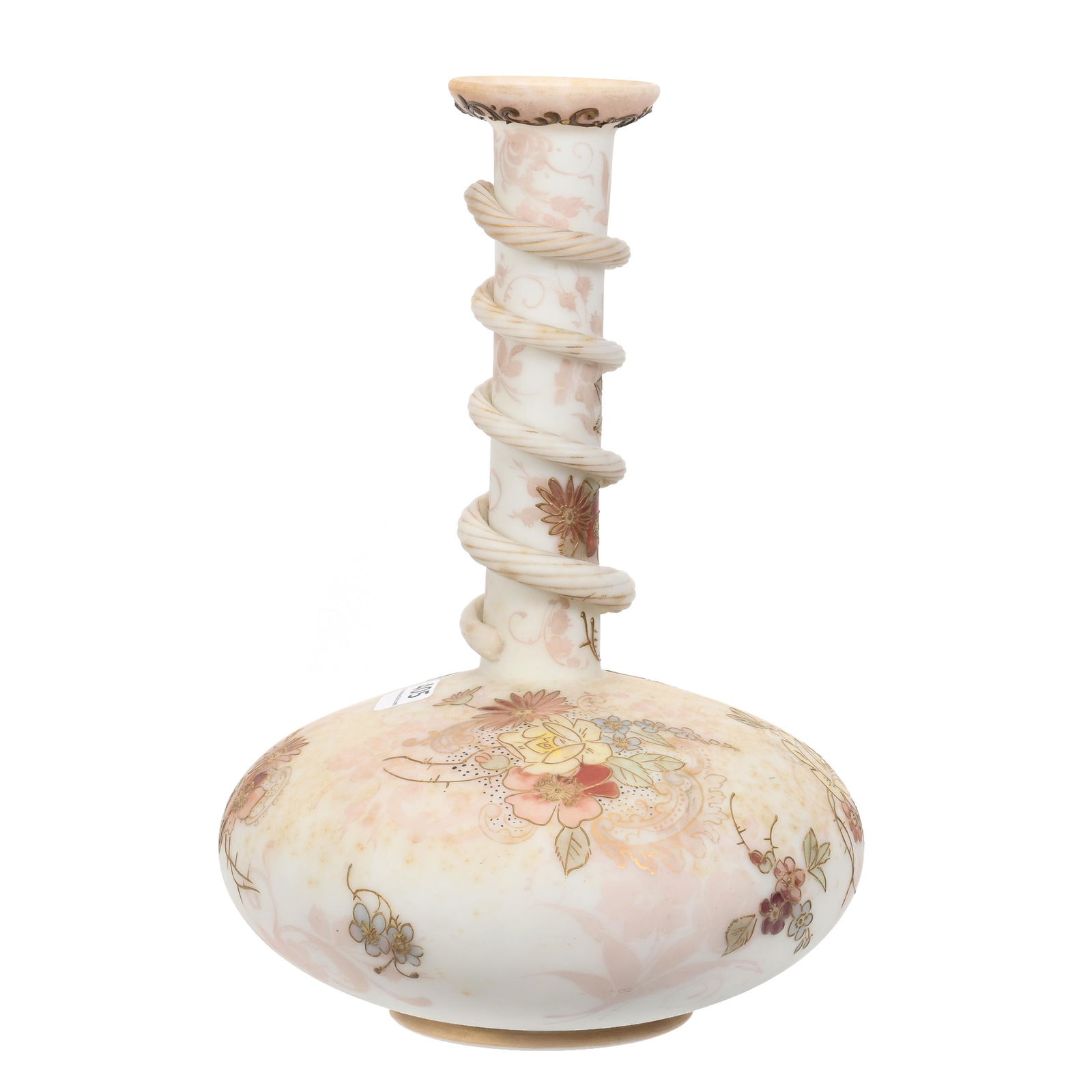 Vase, Unmarked Crown Milano Art Glass (1 of 3)