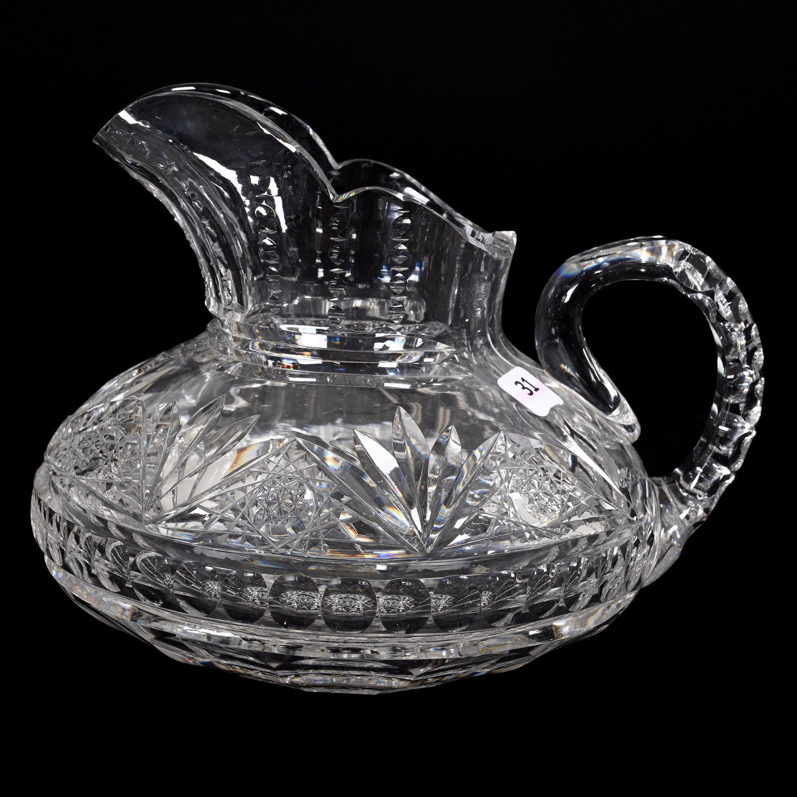 American Brilliant Cut Glass Pitchernull