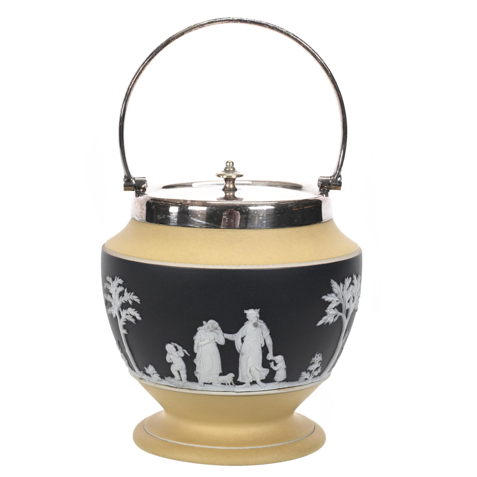 Footed Biscuit Jar Marked Wedgwood (1 of 4)