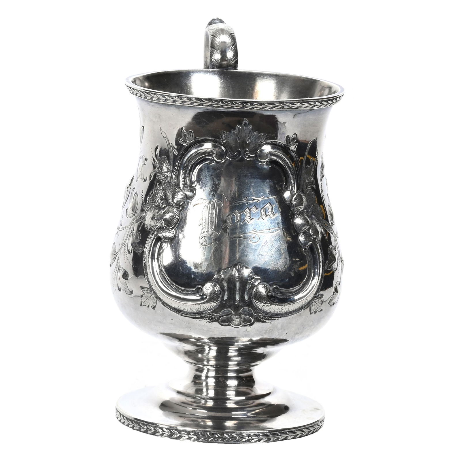 Pedestal Mug, Solid Silver (1 of 4)