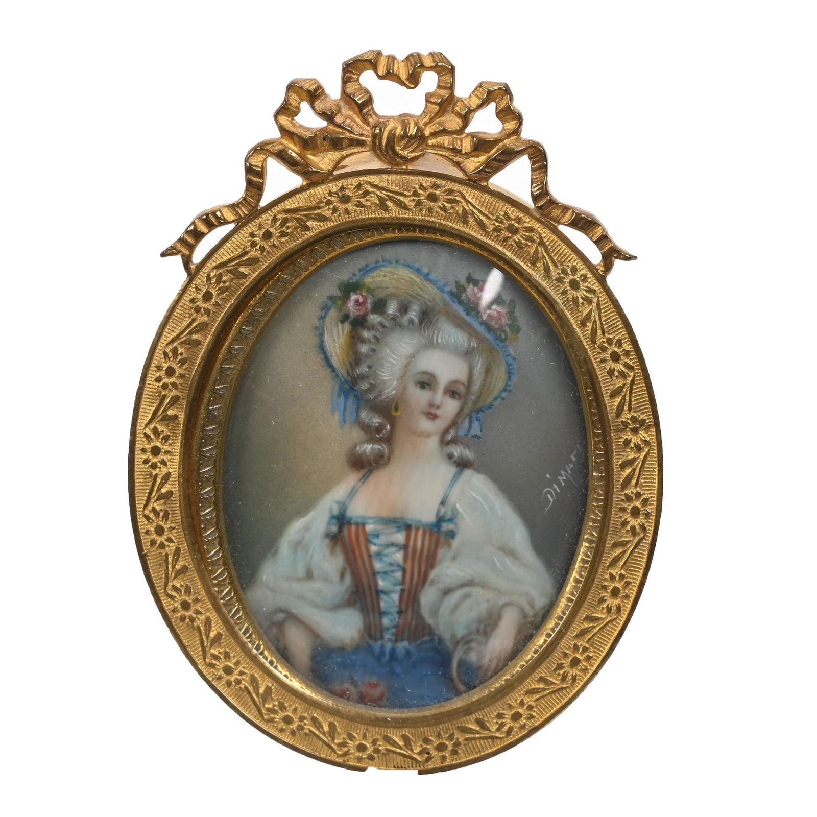 Framed Hand Painted Portrait (1 of 2)