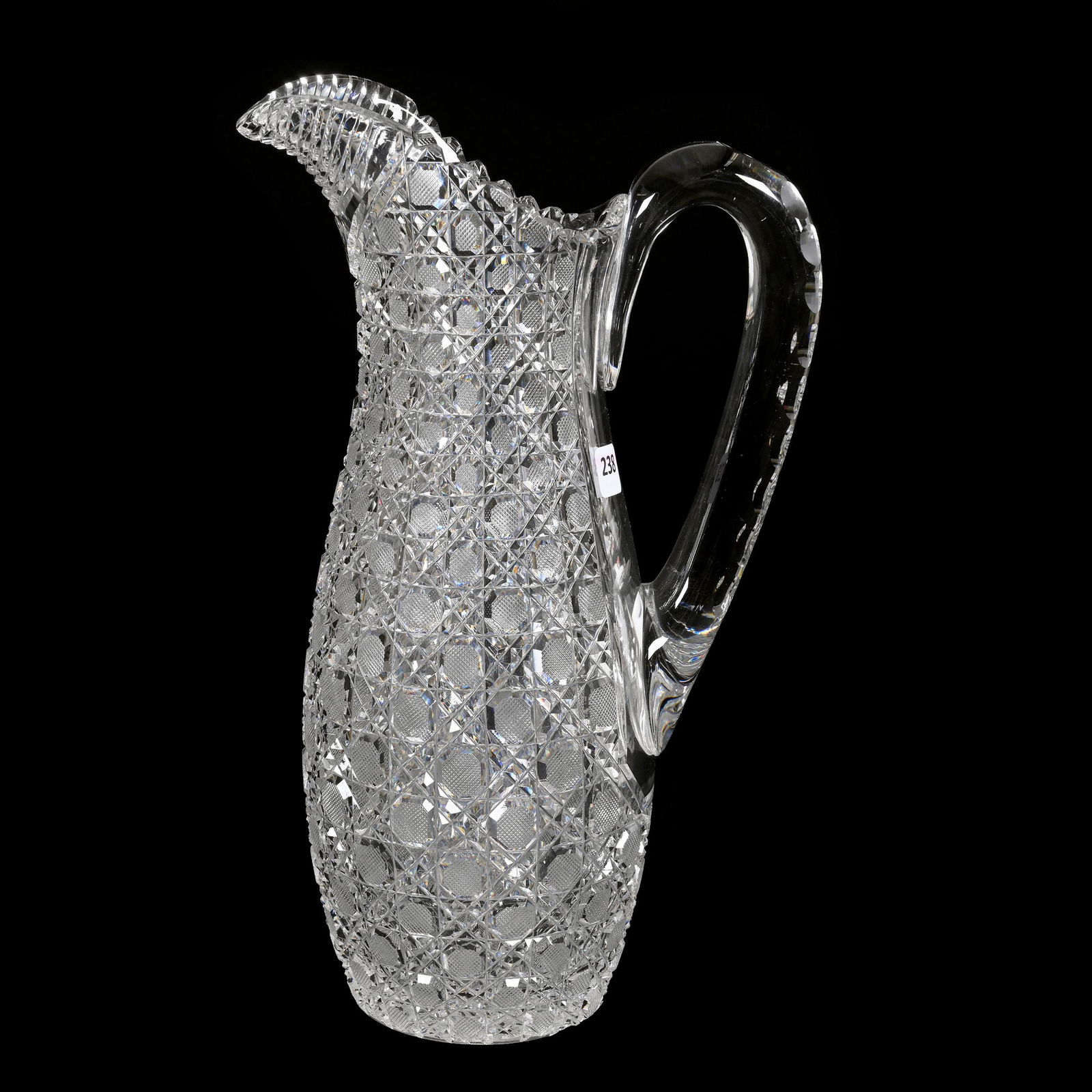 Pitcher, American Brilliant Cut Glass (1 of 3)