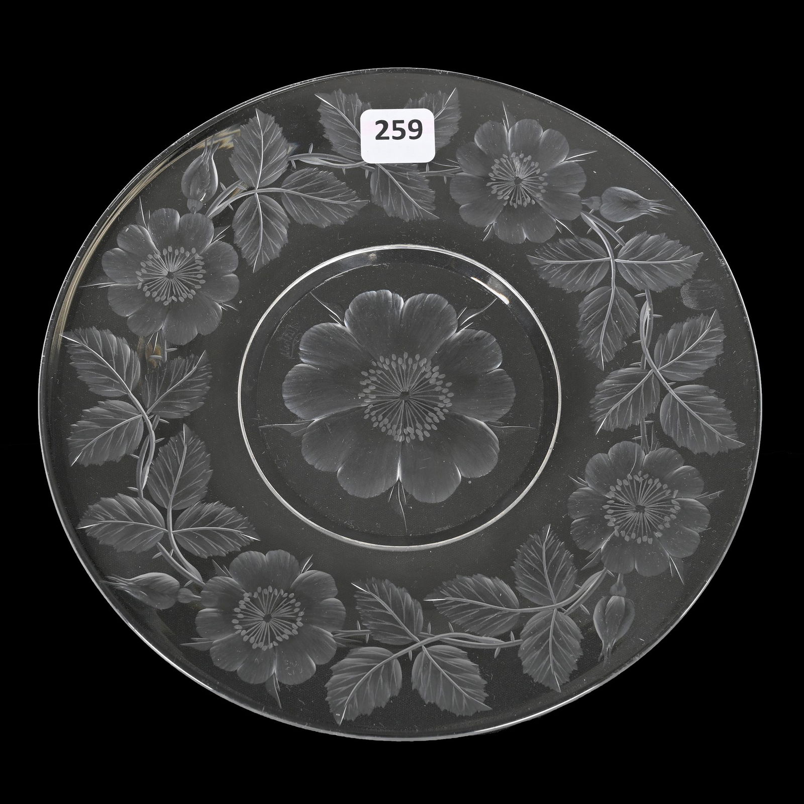 Plate, American Brilliant Cut Glass, Signed Tuthill (1 of 2)