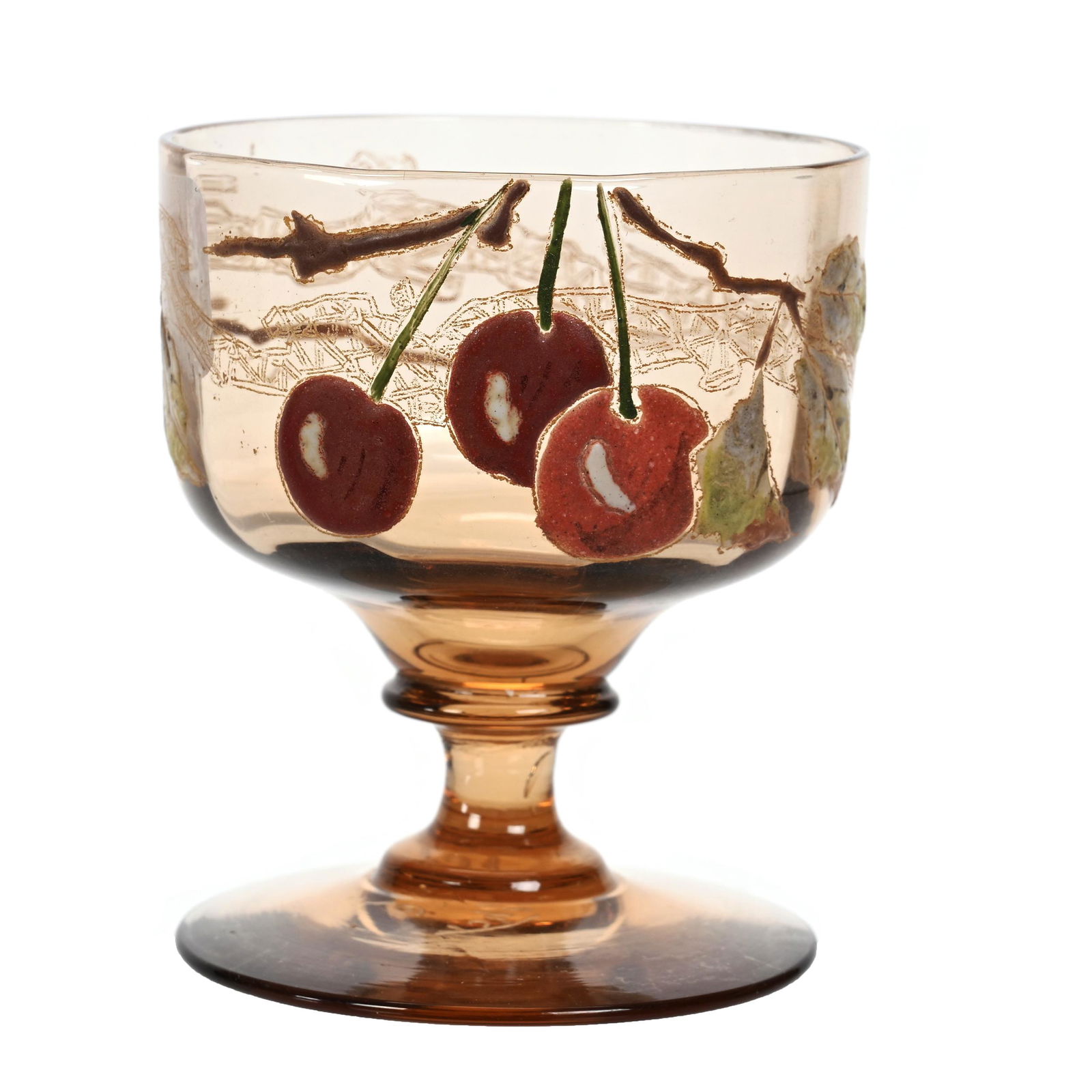 Pedestal Punch Cup Signed Emile Galle Nancy (1 of 3)