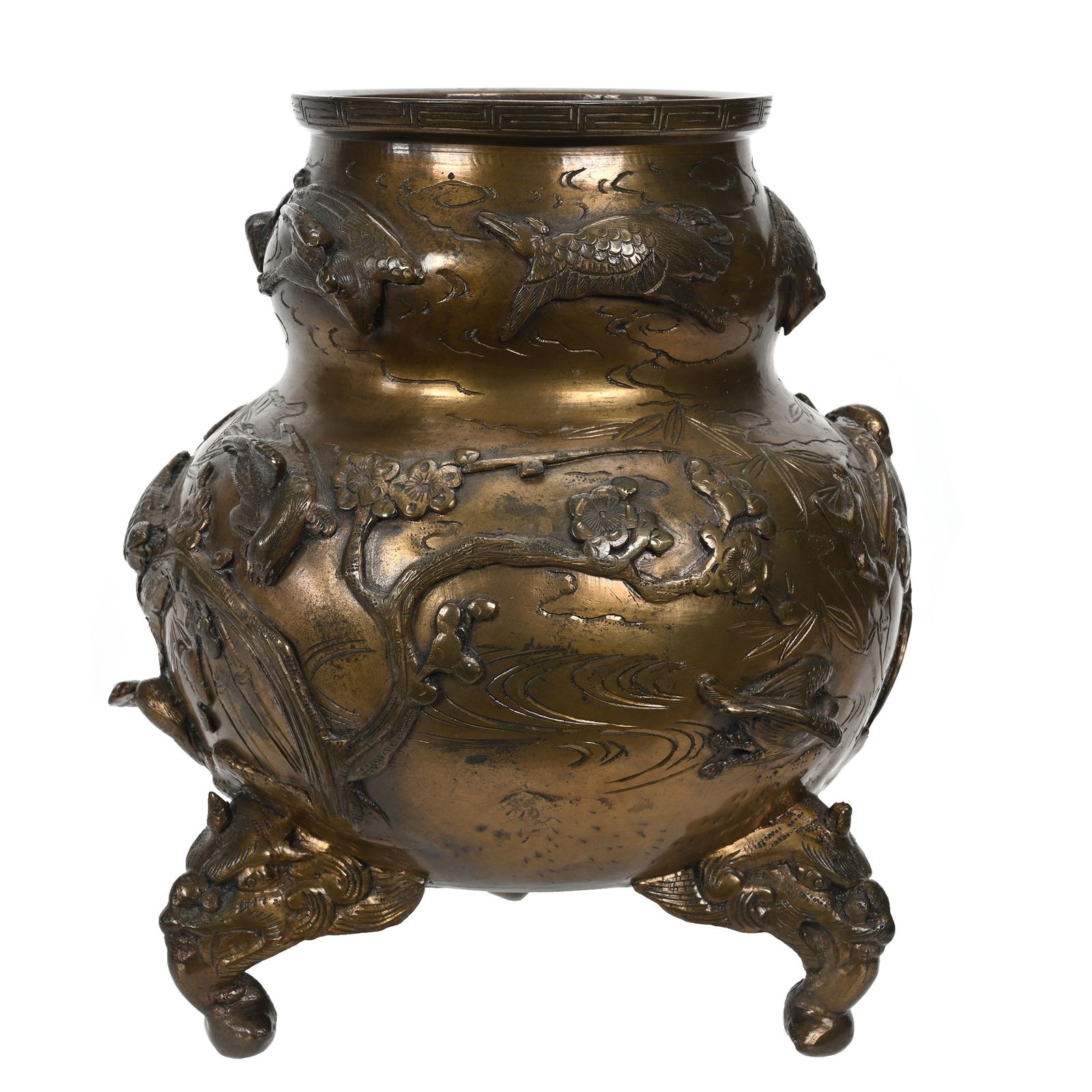 Footed Vase, Solid Bronze (1 of 3)