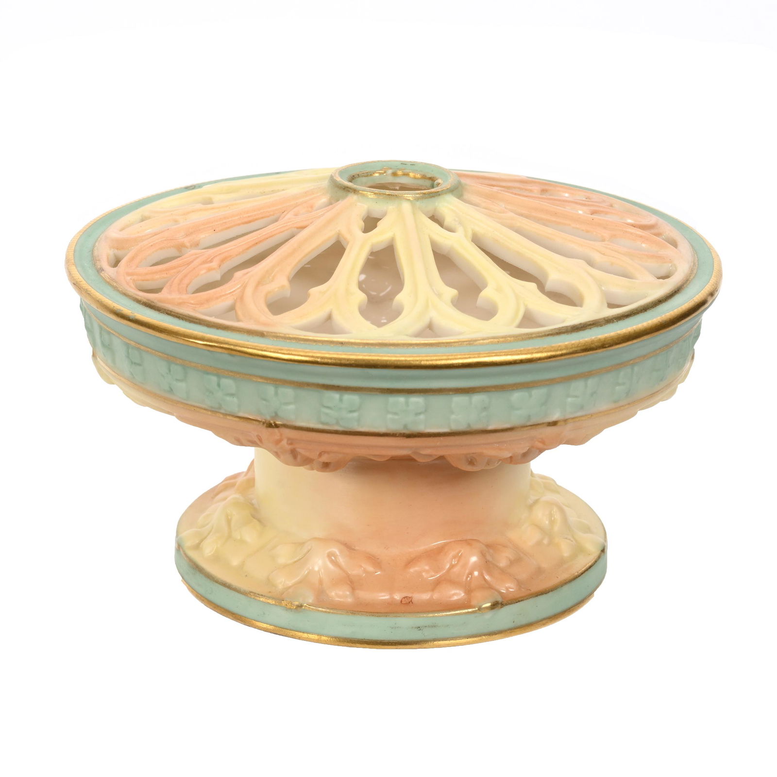 Pedestal Flower Frog Marked Royal Worcester (1 of 3)