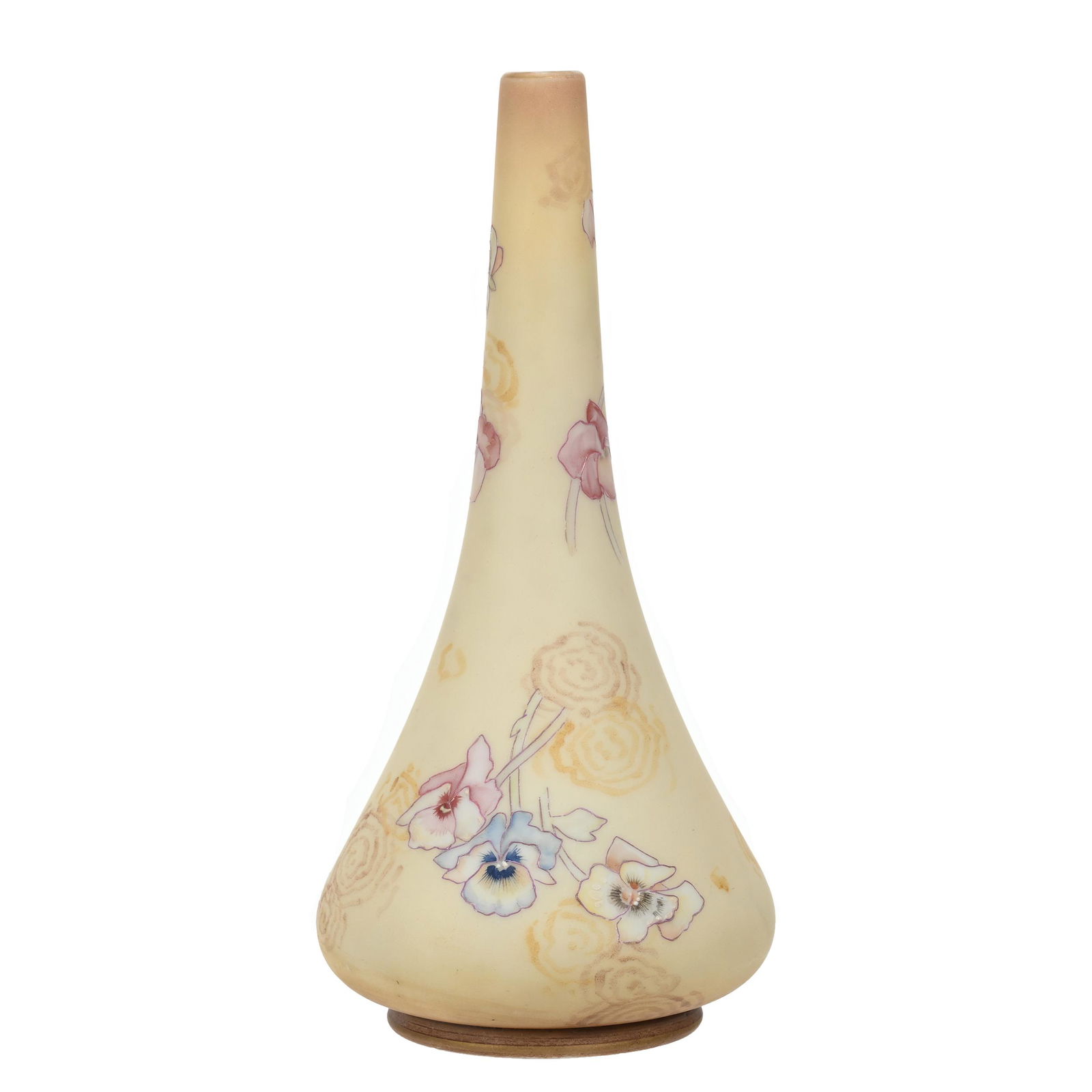 Tapered Vase, Unmarked Mt. Washington Art Glass (1 of 3)