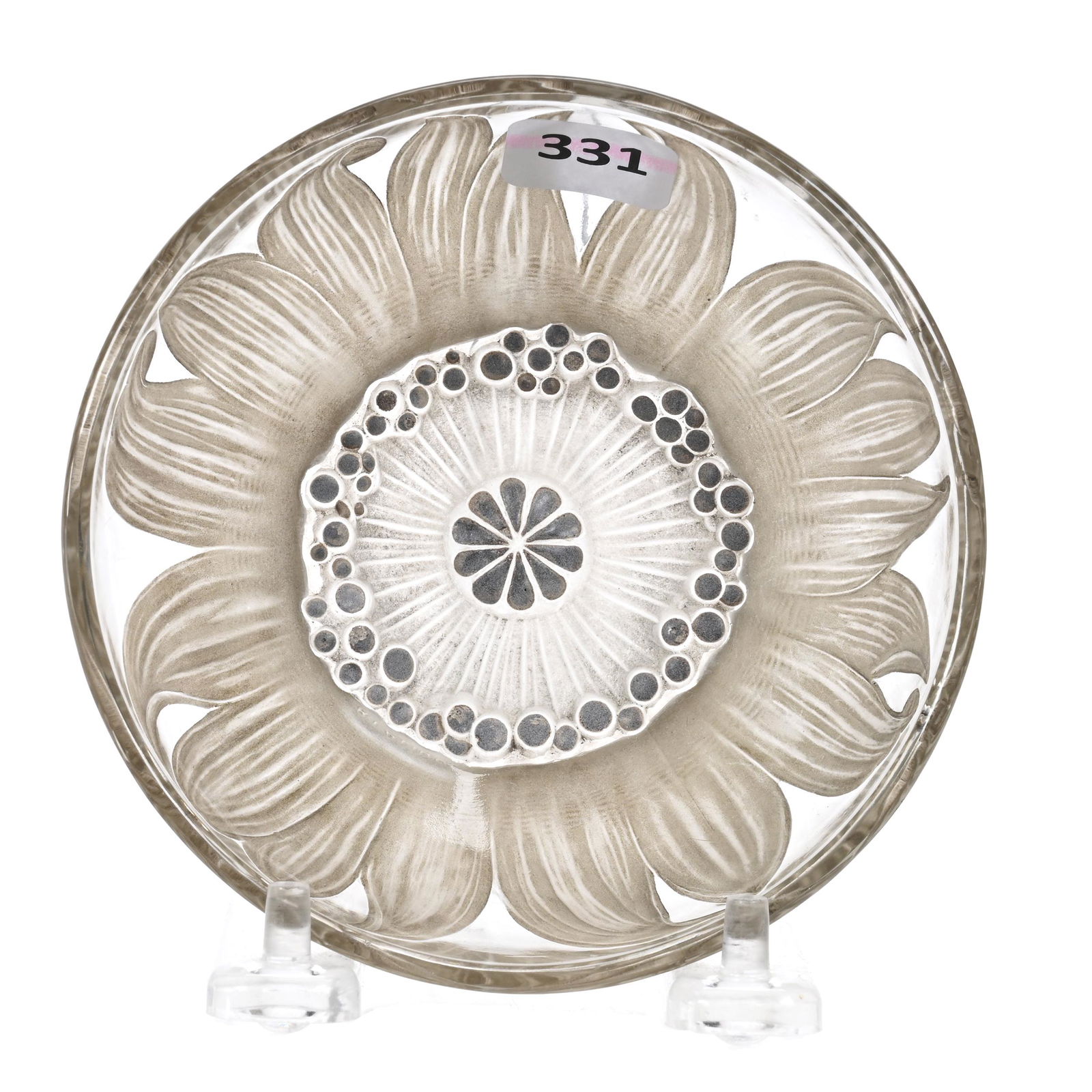 Bowl Marked R. Lalique, Fleur Pattern (1 of 4)