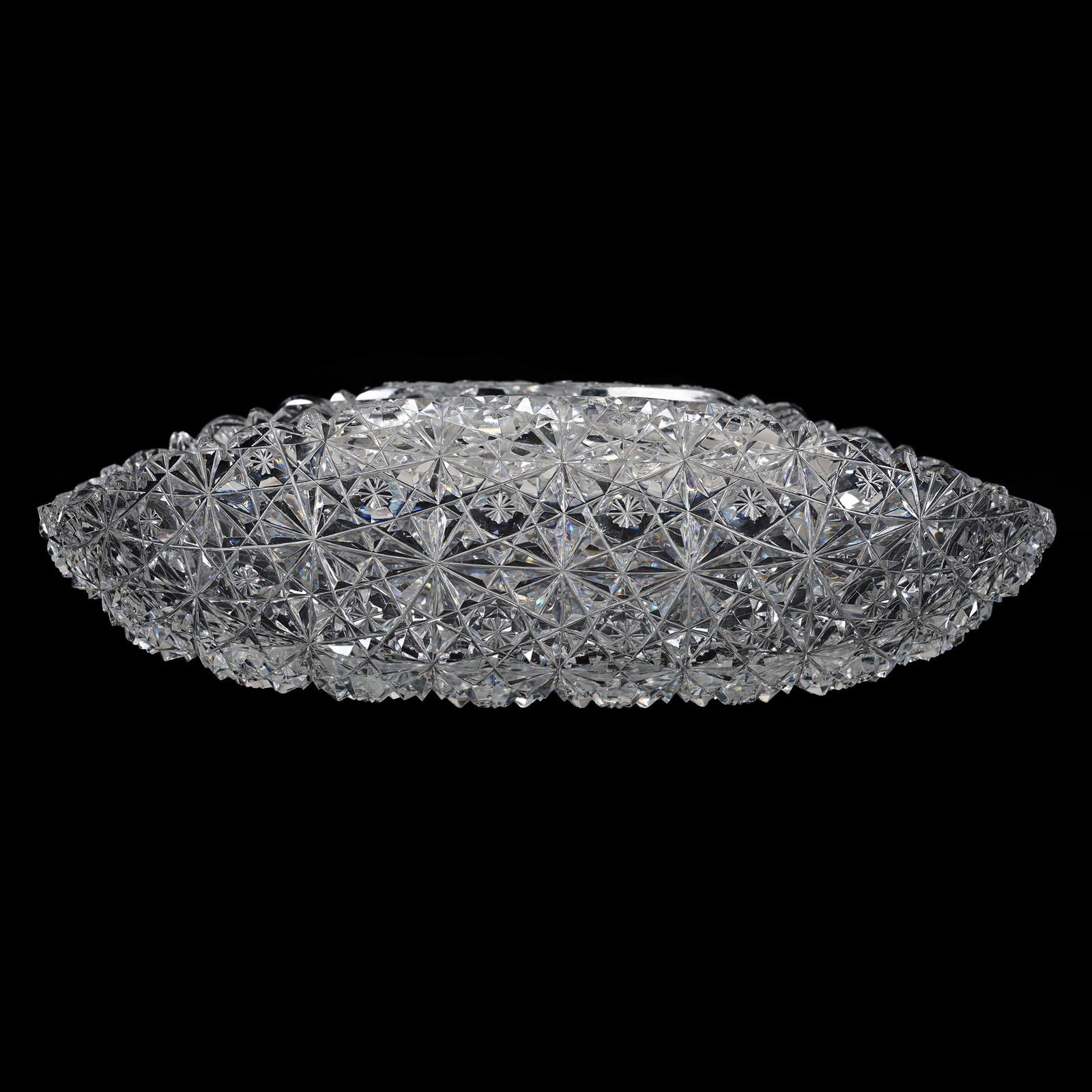 Folded Bread Bowl, American Brilliant Cut Glass (1 of 3)