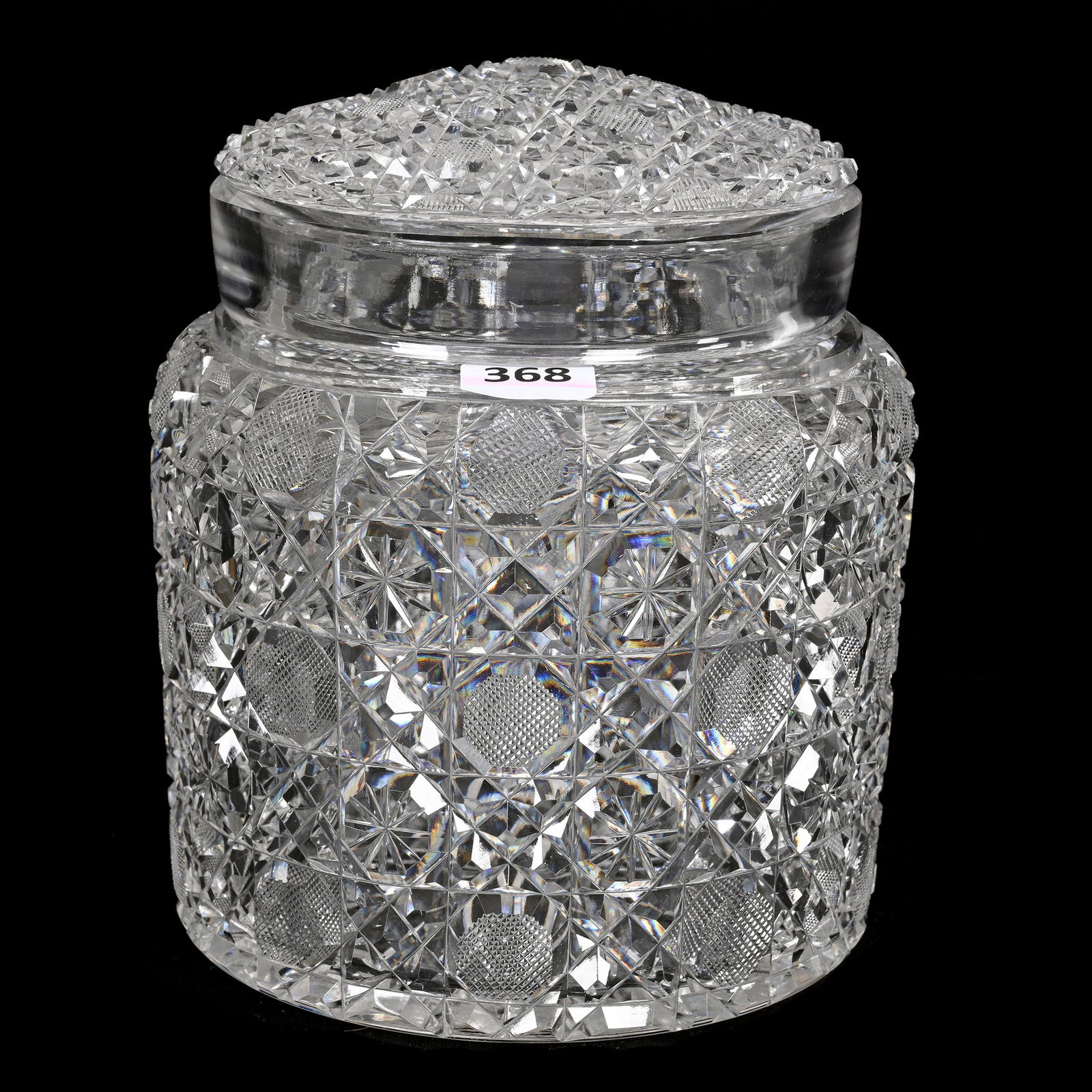 Biscuit Jar, American Brilliant Cut Glass (1 of 3)