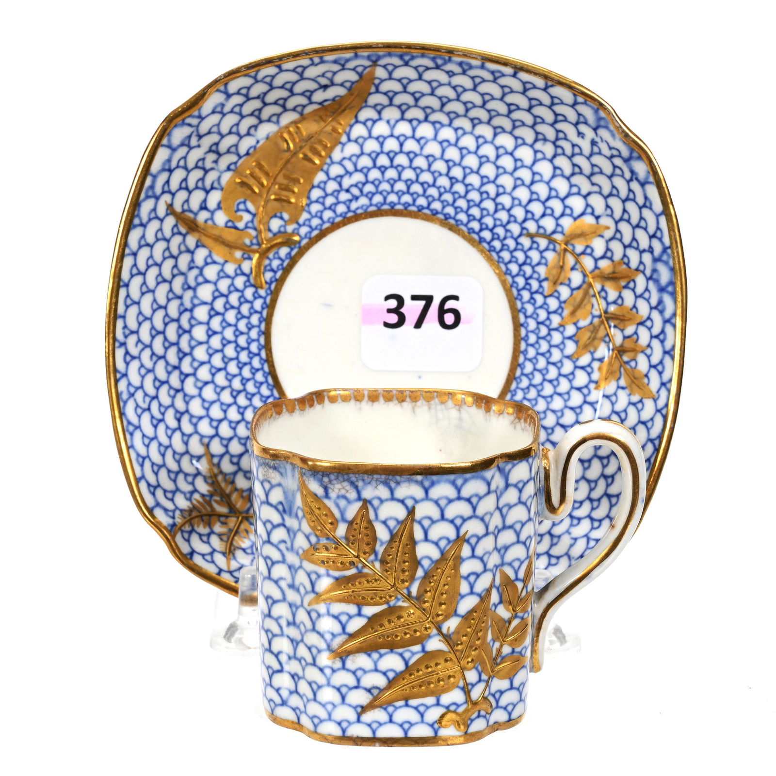 Demitasse Cup & Saucer Marked Royal Worcester (1 of 4)