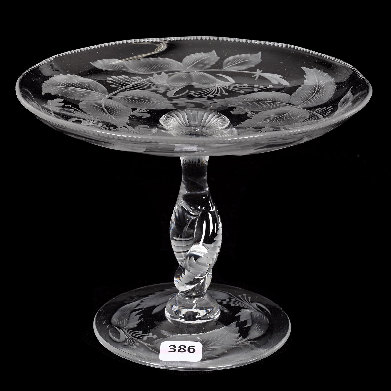 Compote, American Brilliant Cut Glass, Signed Libbey (1 of 3)